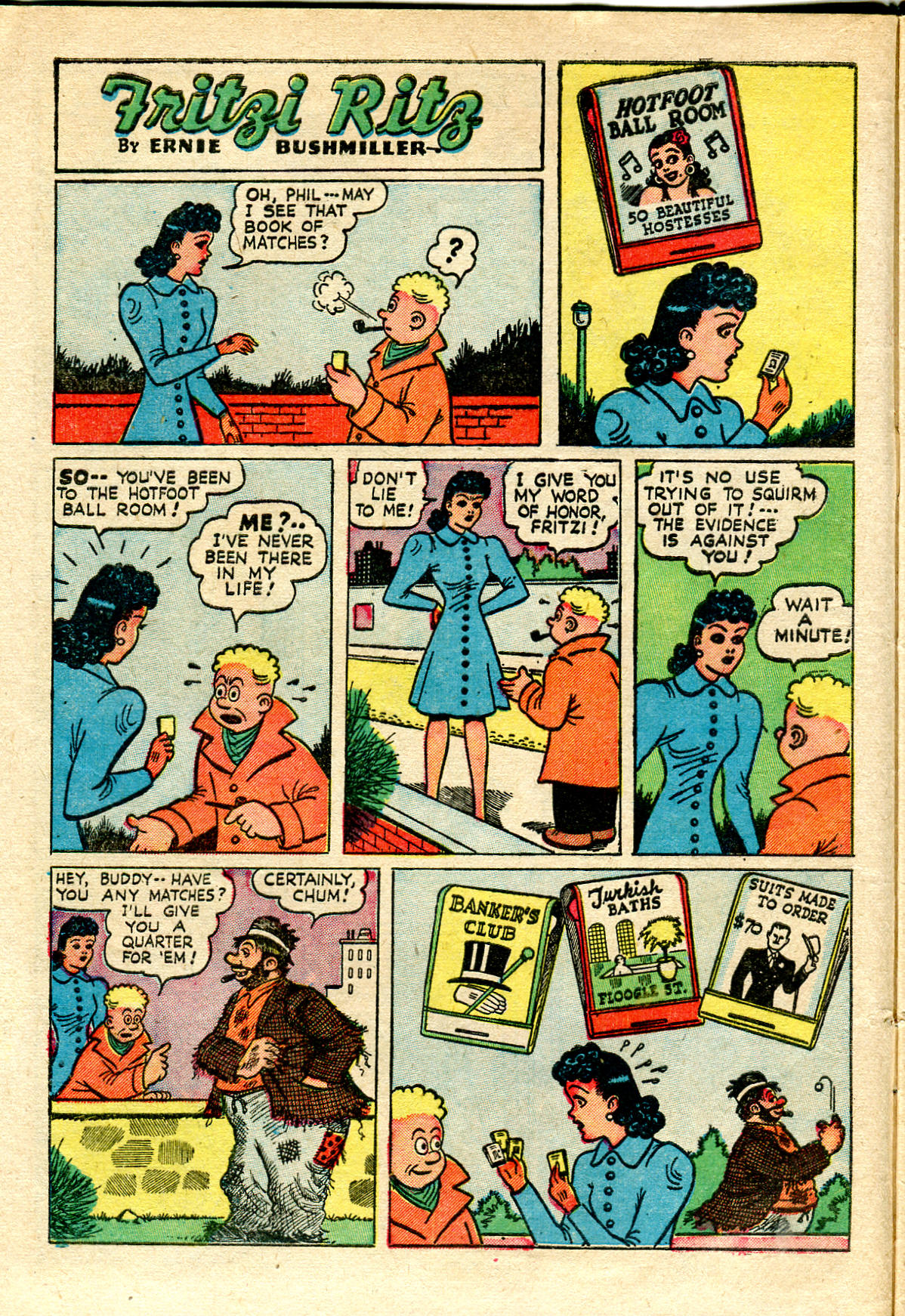 Read online Fritzi Ritz (1948) comic -  Issue #7 - 8