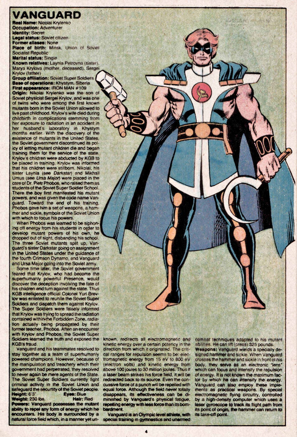 Read online The Official Handbook of the Marvel Universe comic -  Issue #12 - 5