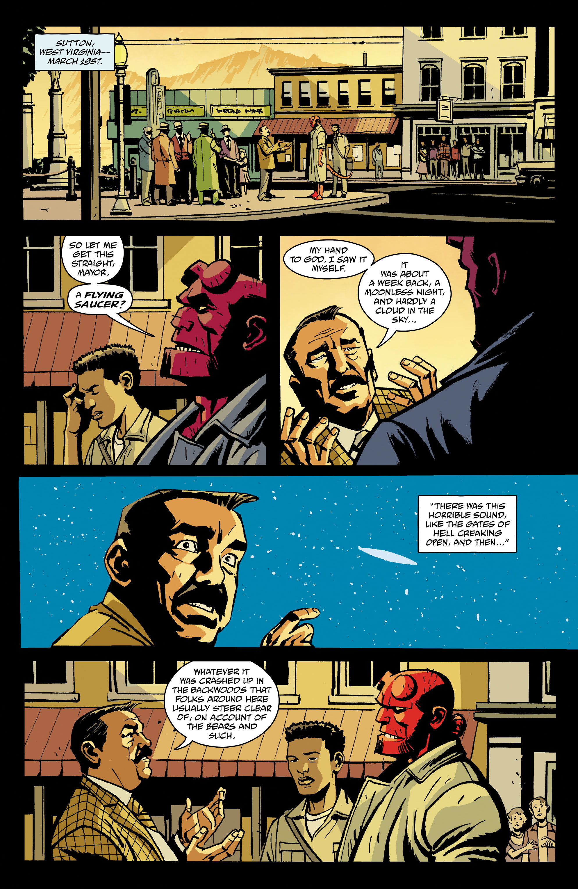 Read online Hellboy And The B.P.R.D.: 1957 - Falling Sky comic -  Issue # Full - 5