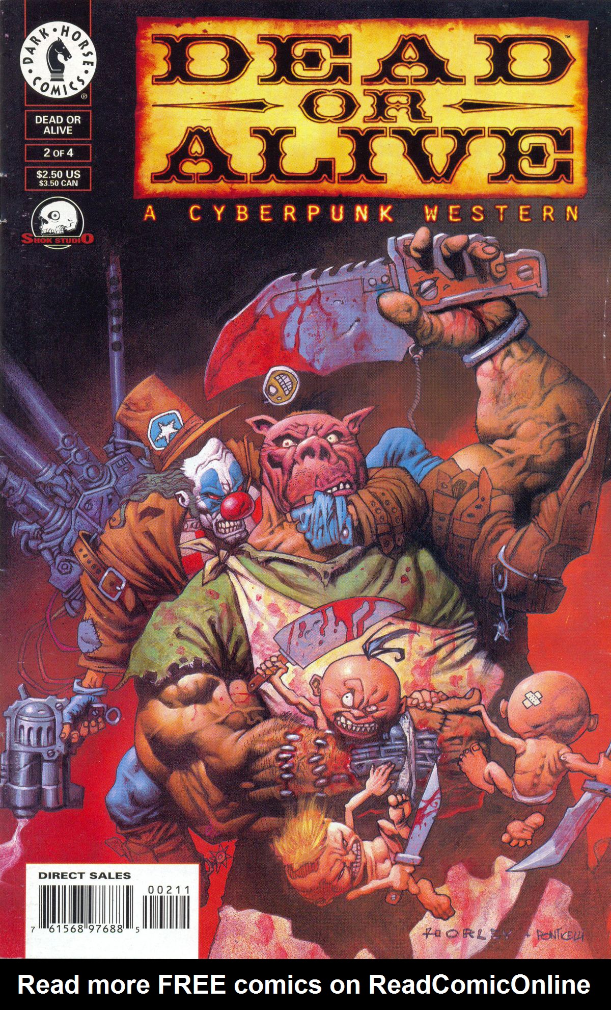 Read online Dead or Alive -- A Cyberpunk Western comic -  Issue #2 - 1