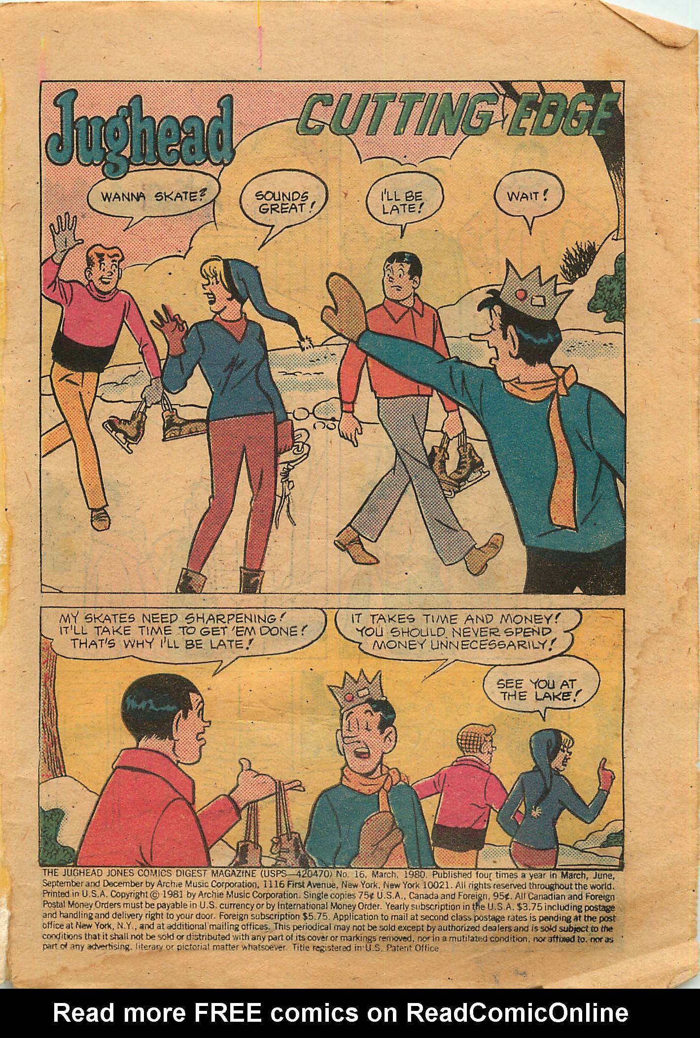 Read online Jughead Jones Comics Digest comic -  Issue #16 - 3