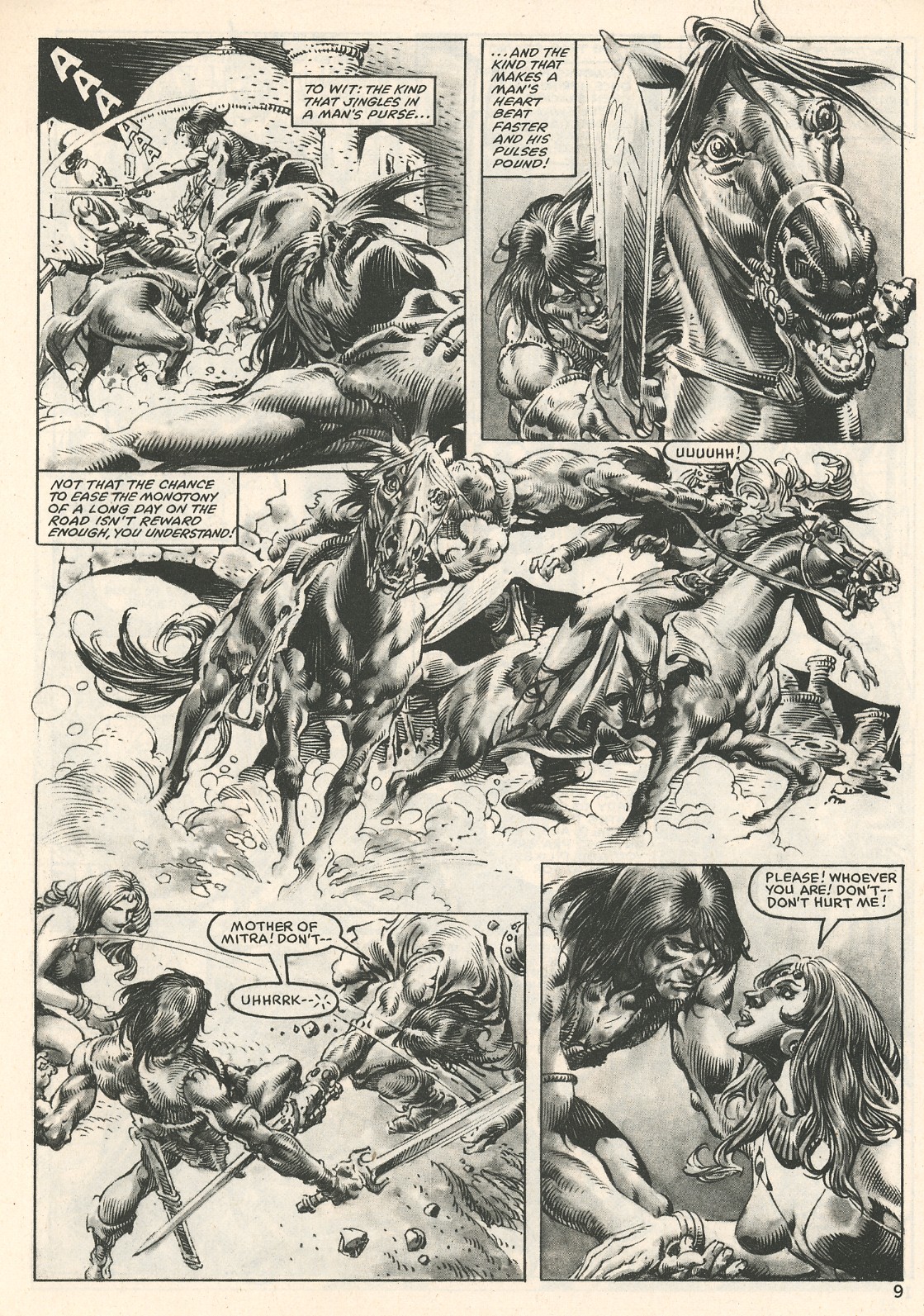 Read online The Savage Sword Of Conan comic -  Issue #107 - 9