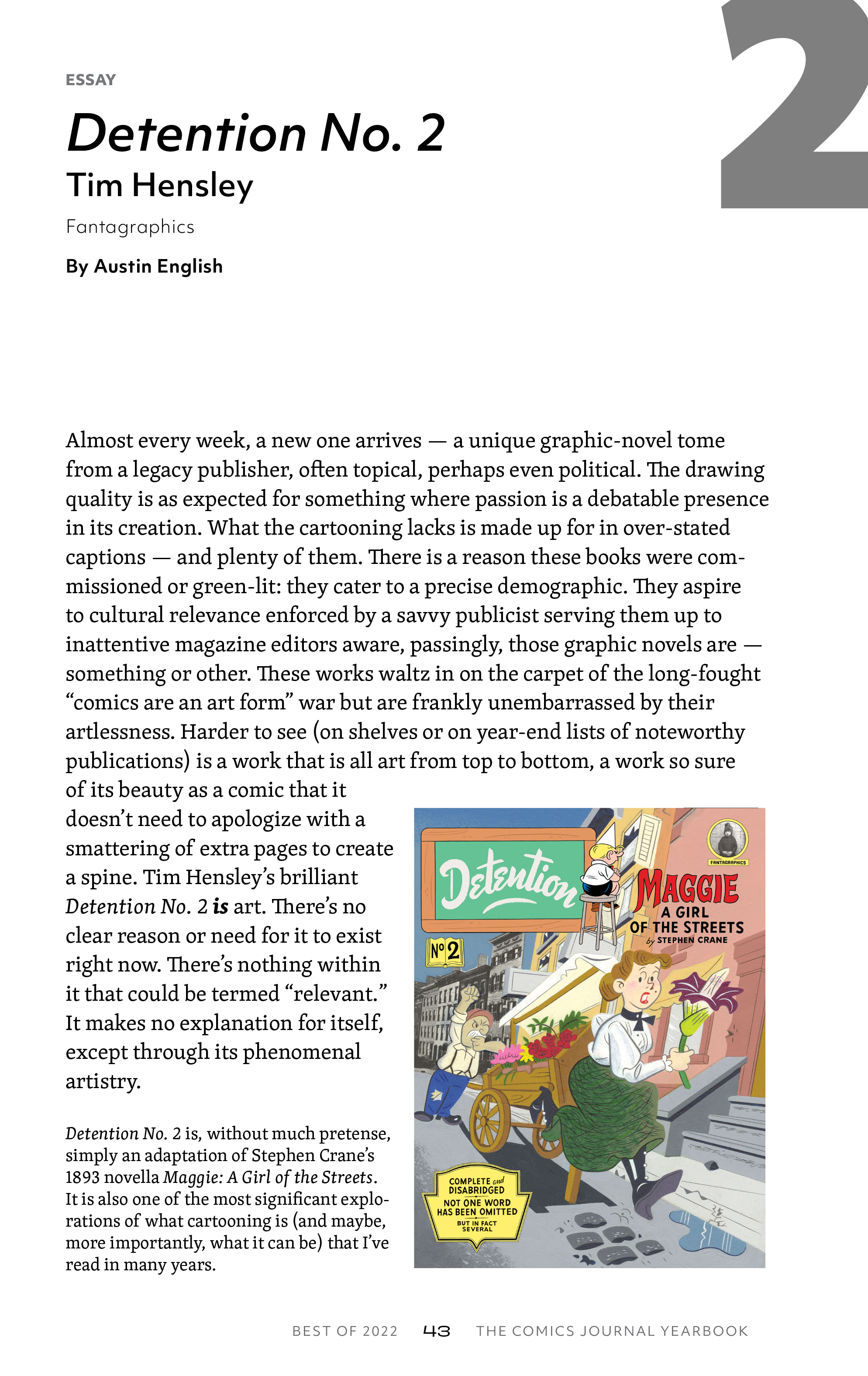 Read online The Comics Journal Yearbook: Best of 2022 comic -  Issue # TPB - 51