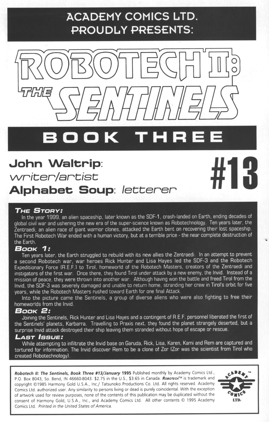 <{ $series->title }} issue Robotech II: The Sentinels Book 3 Issue #13 - Page 2