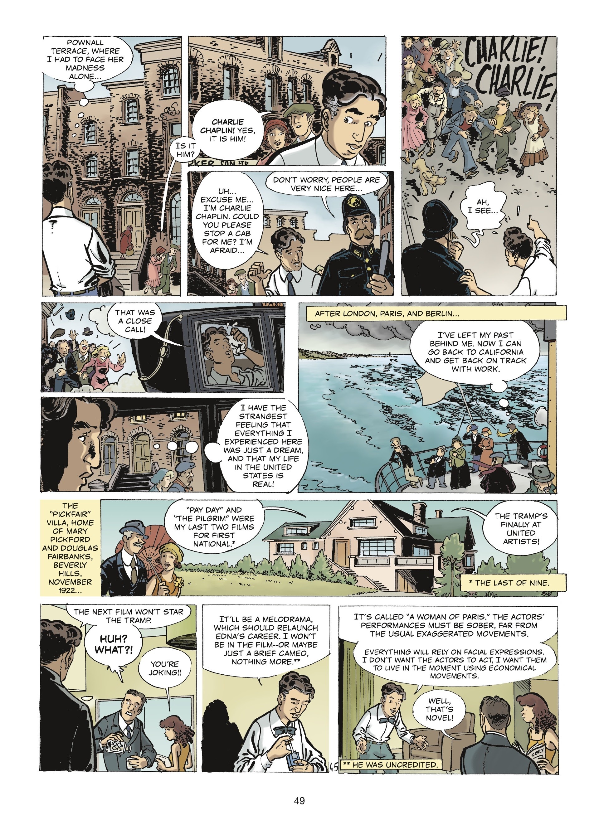 Read online The Stars of History: Charlie Chaplin comic -  Issue # TPB - 47