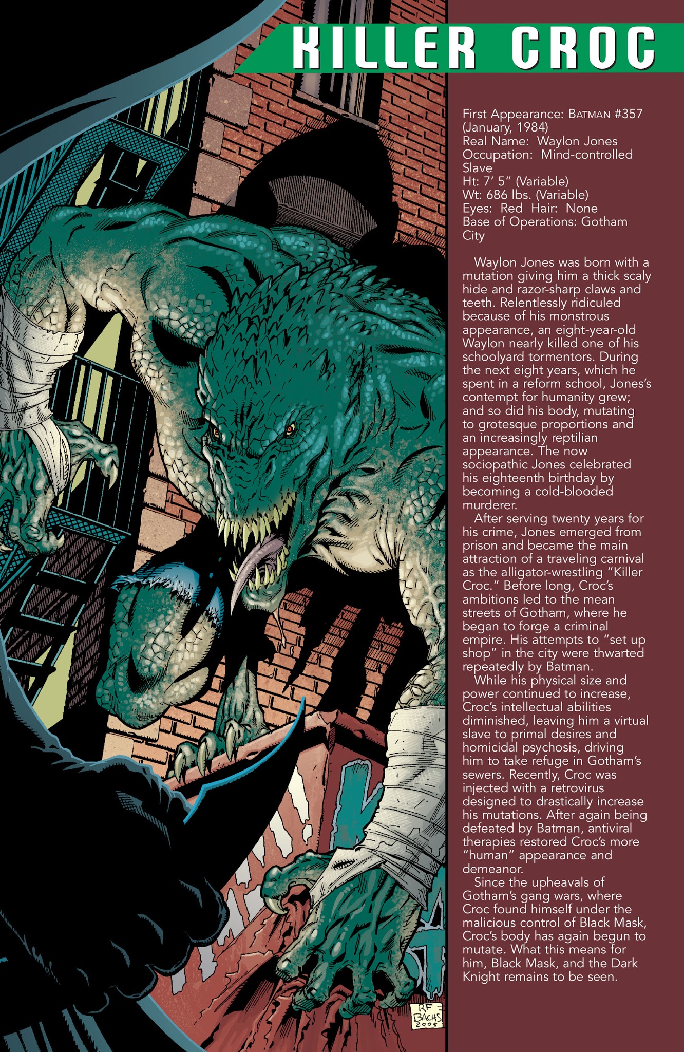 Read online Batman Villains Secret Files and Origins 2005 comic -  Issue # Full - 20