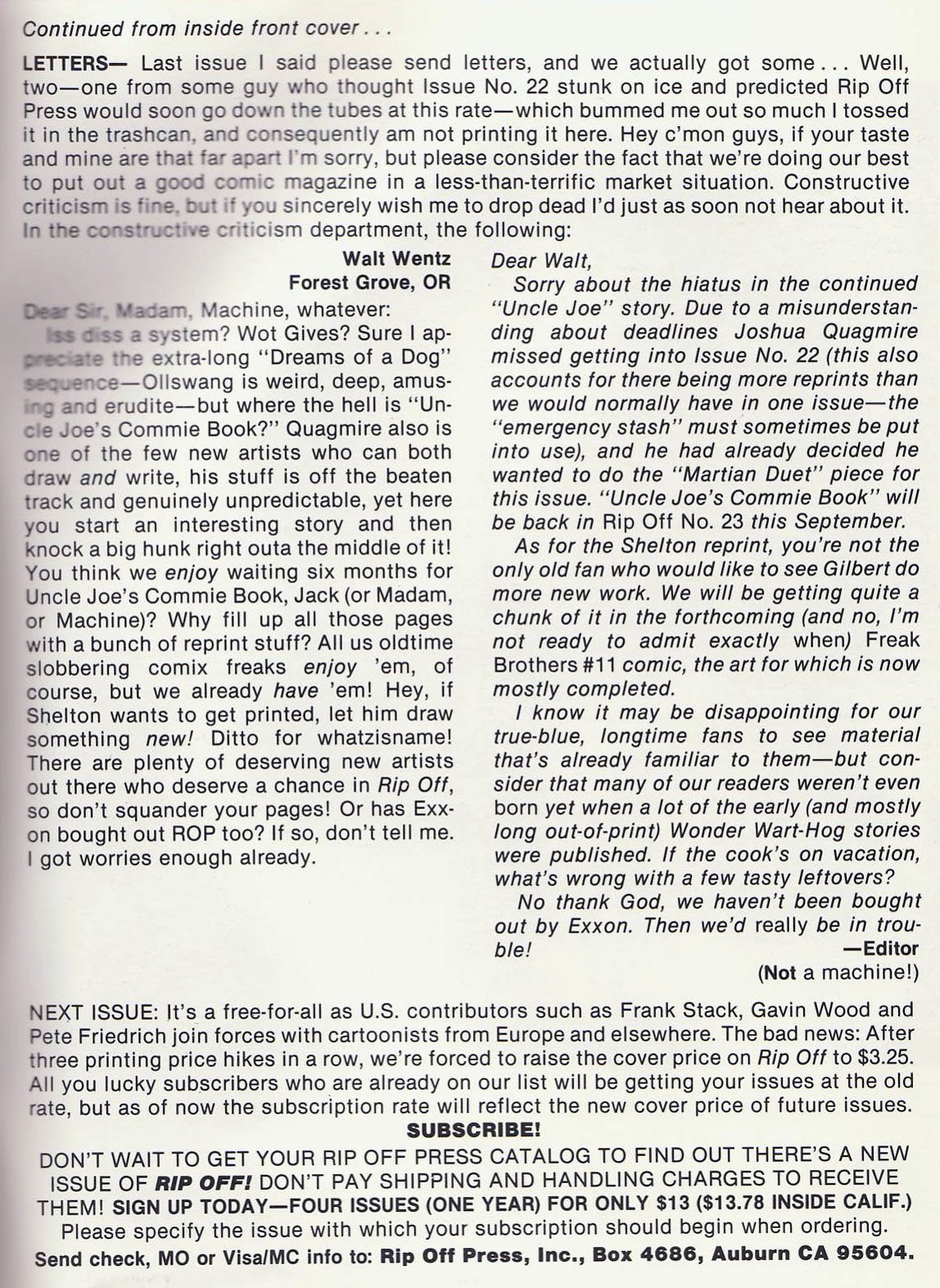 Read online Rip Off Comix comic -  Issue #23 - 51
