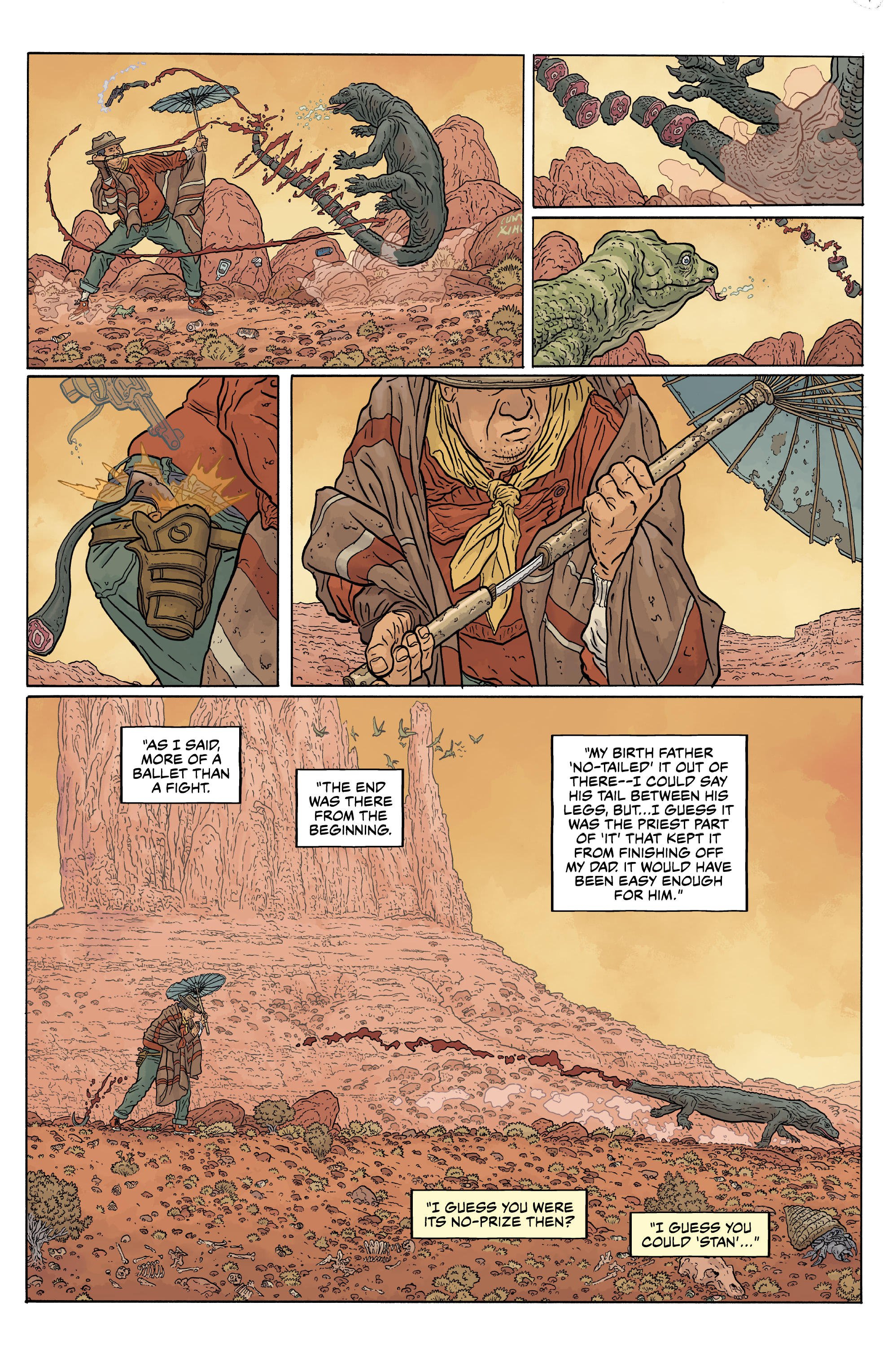 Read online Shaolin Cowboy: Cruel to Be Kin comic -  Issue #1 - 13