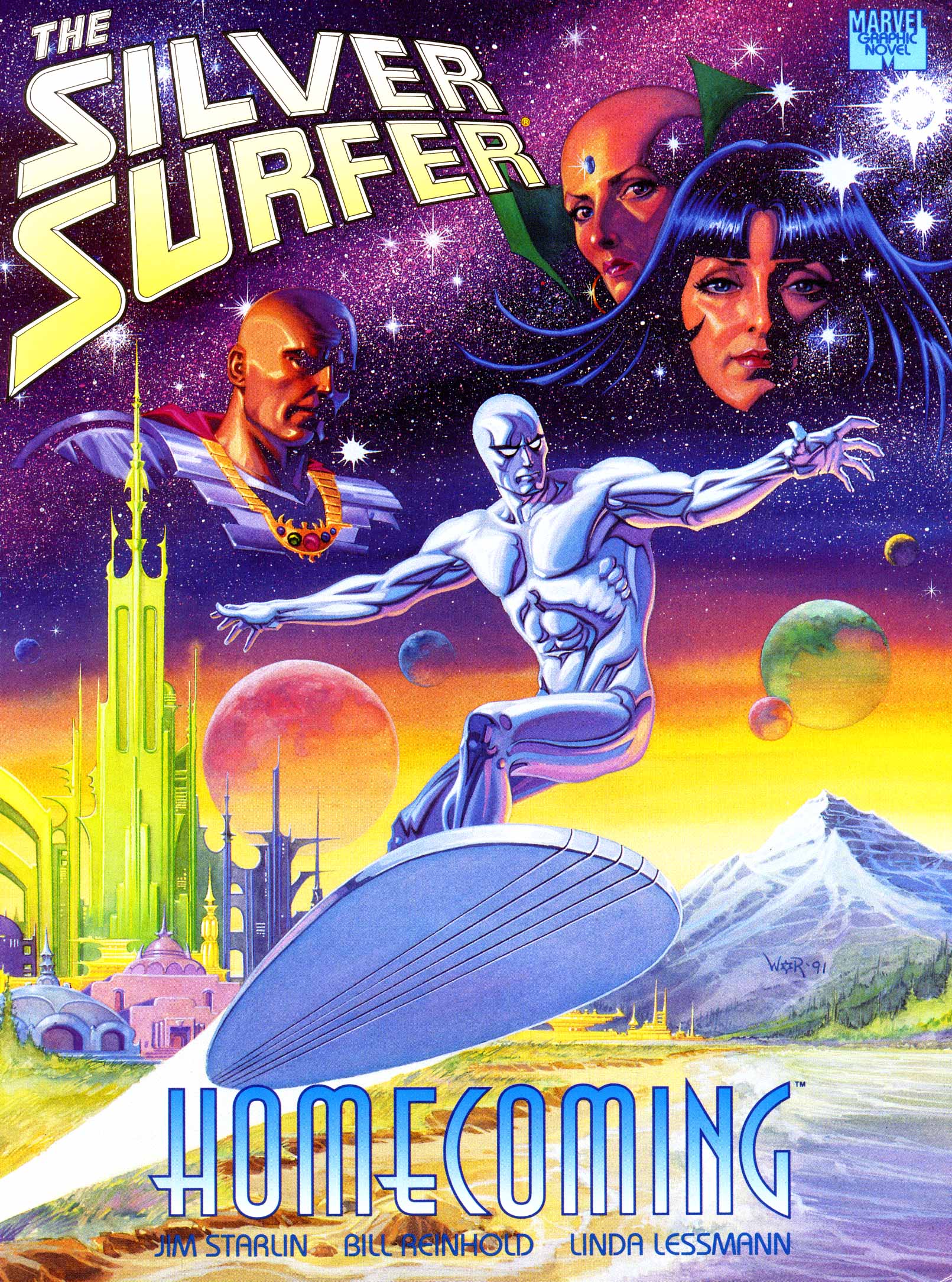 Read online Marvel Graphic Novel comic -  Issue #71 - Silver Surfer - Homecoming - 1