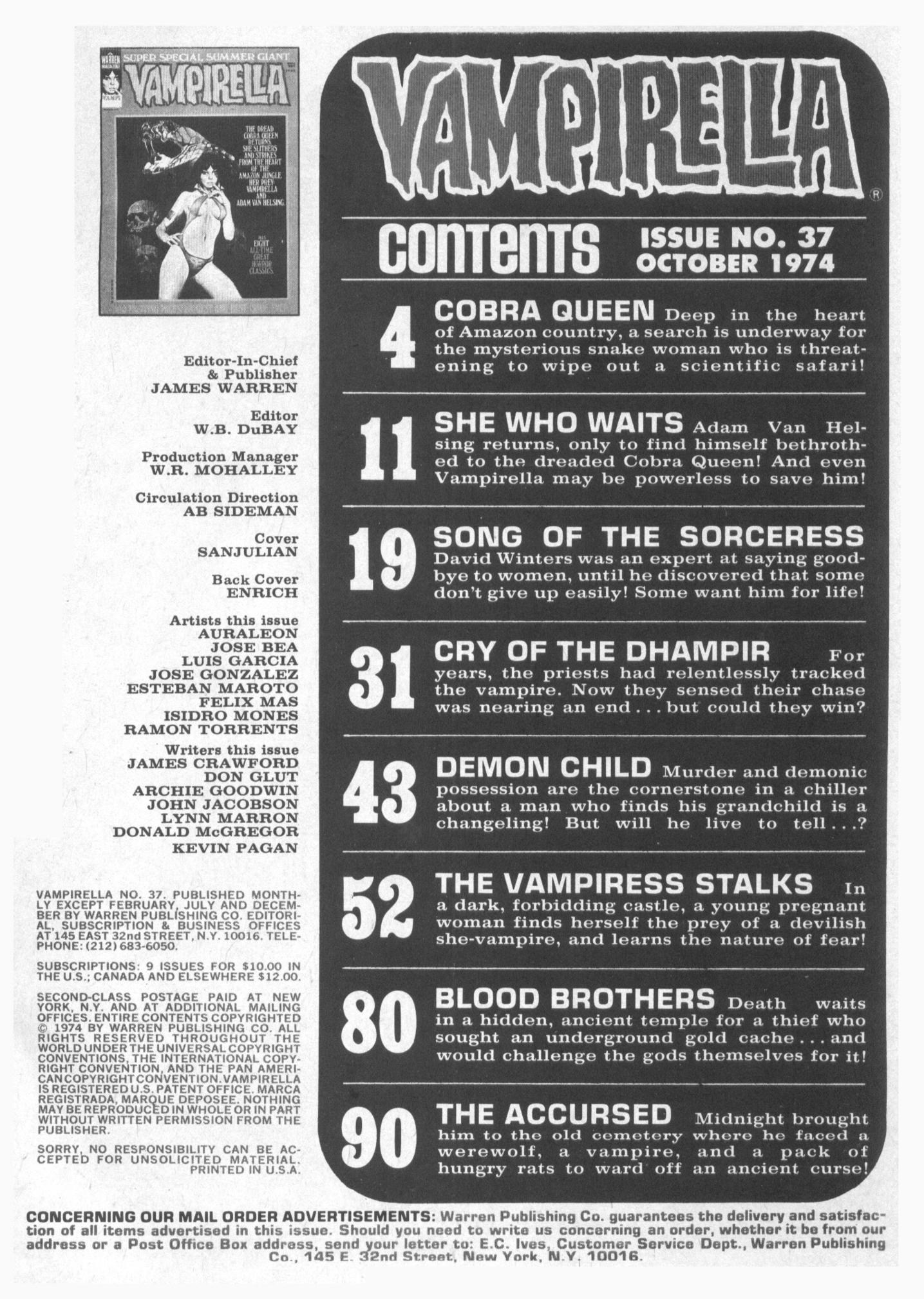 Read online Vampirella (1969) comic -  Issue #37 - 3