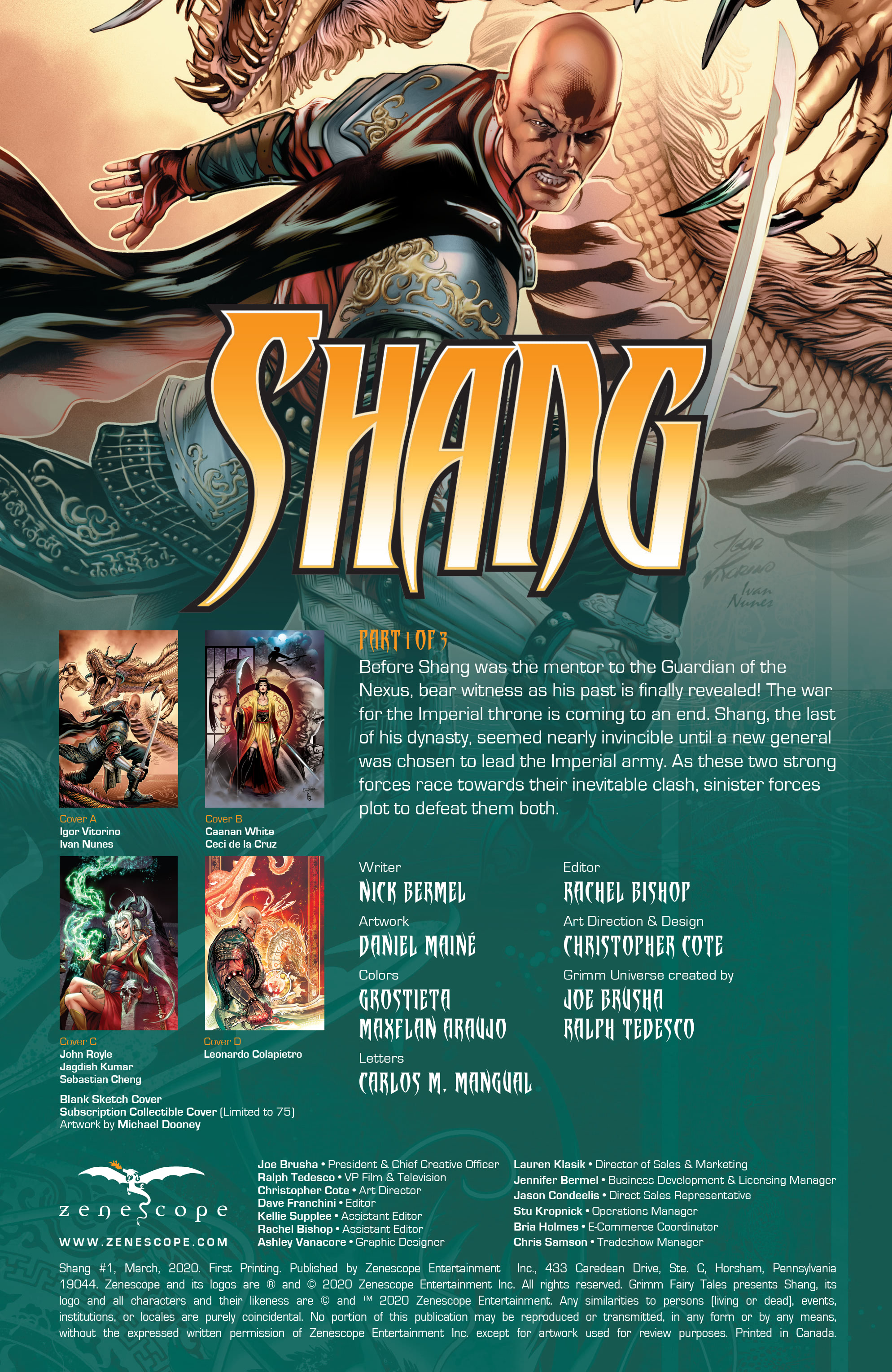 Read online Shang comic -  Issue #1 - 2