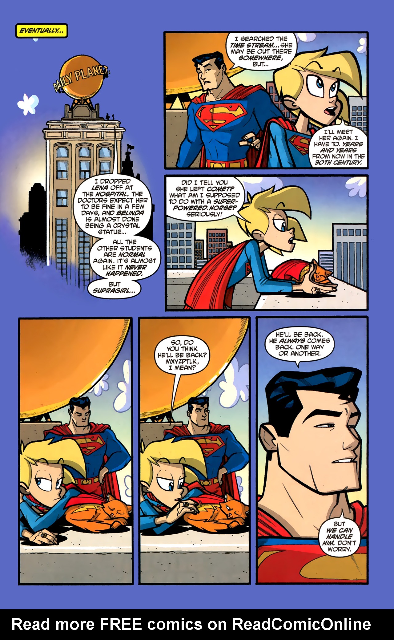 Read online Supergirl: Cosmic Adventures in the 8th Grade comic -  Issue #6 - 22