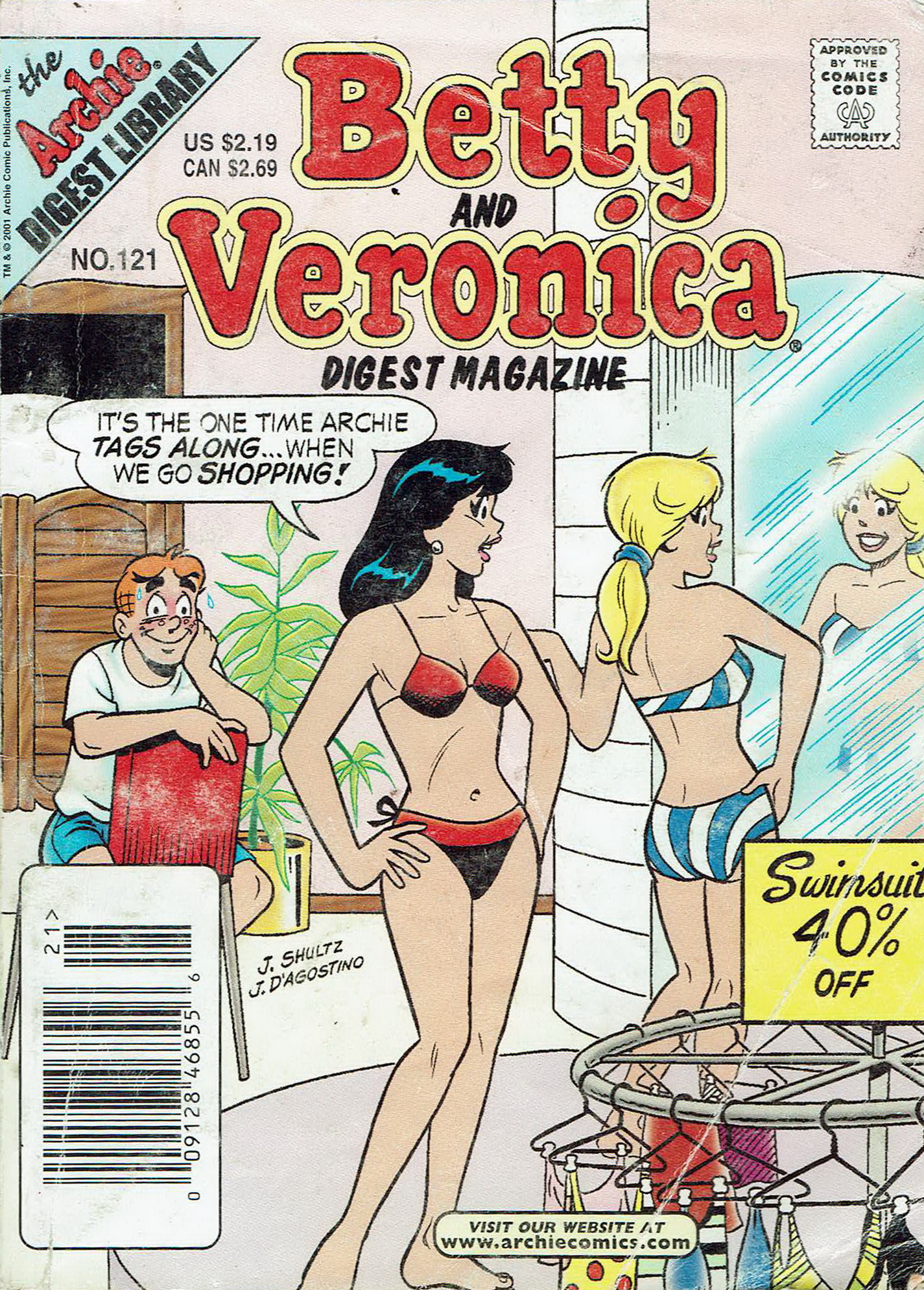 Read online Betty and Veronica Digest Magazine comic -  Issue #121 - 1
