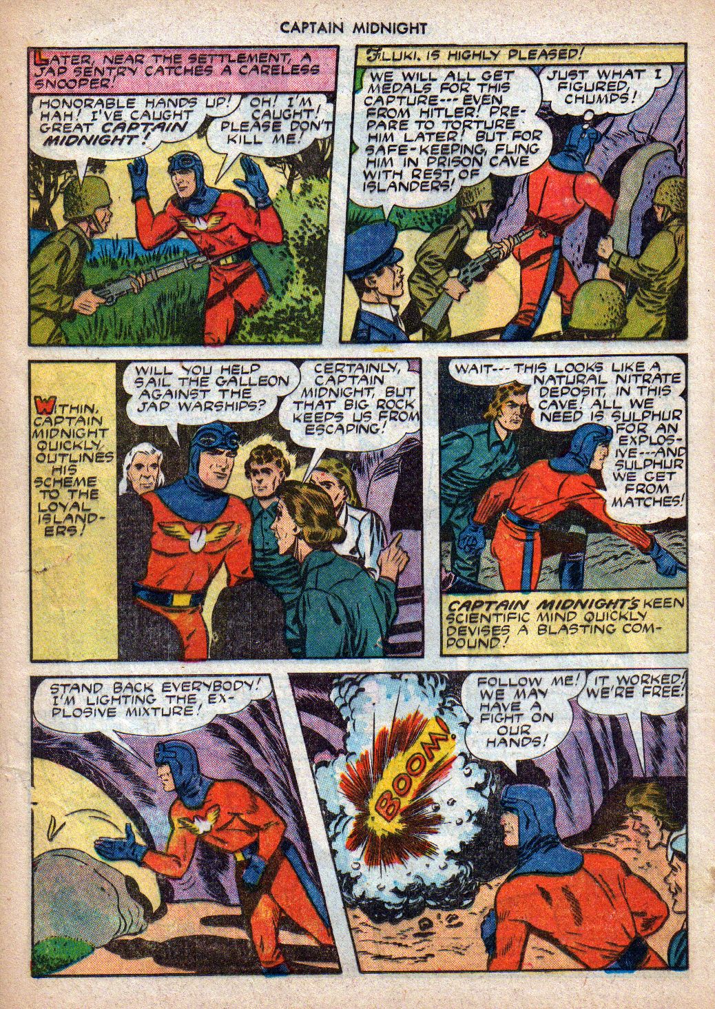 Read online Captain Midnight (1942) comic -  Issue #19 - 12