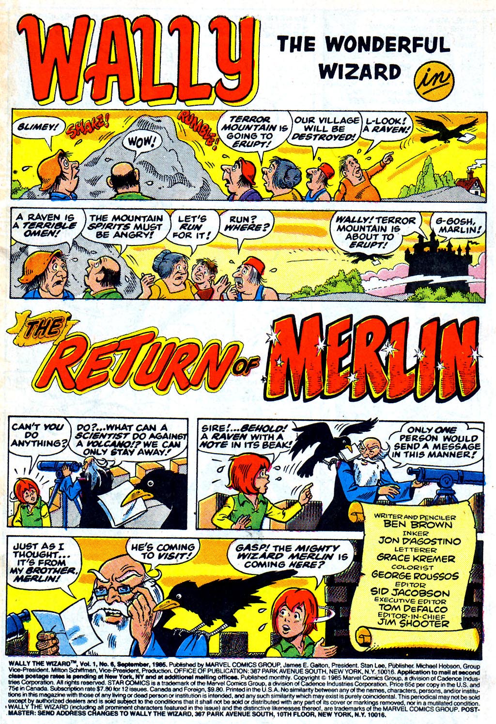 Read online Wally the Wizard comic -  Issue #6 - 2