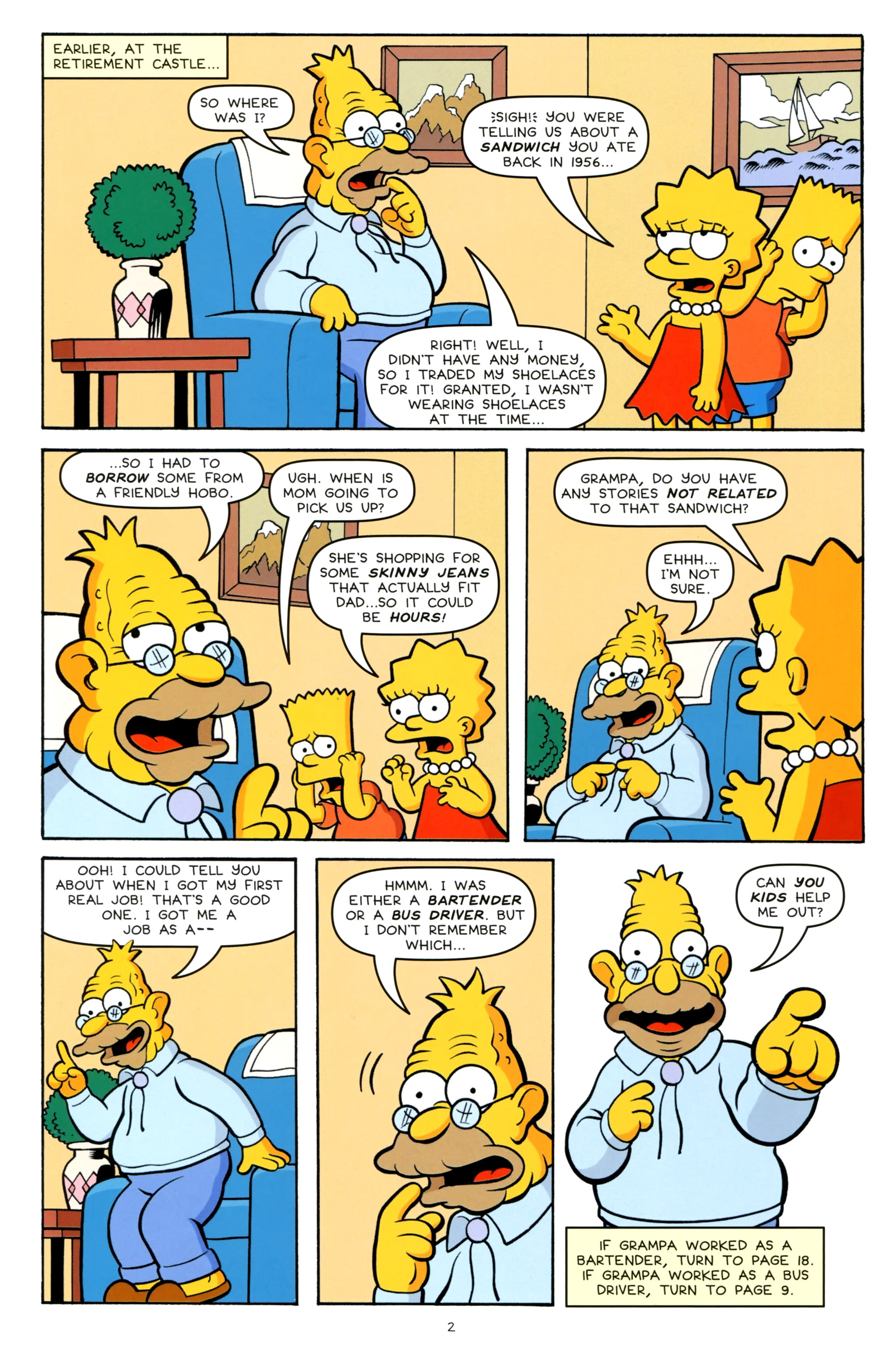 Read online Simpsons One-Shot Wonders: Grampa comic -  Issue # Full - 4
