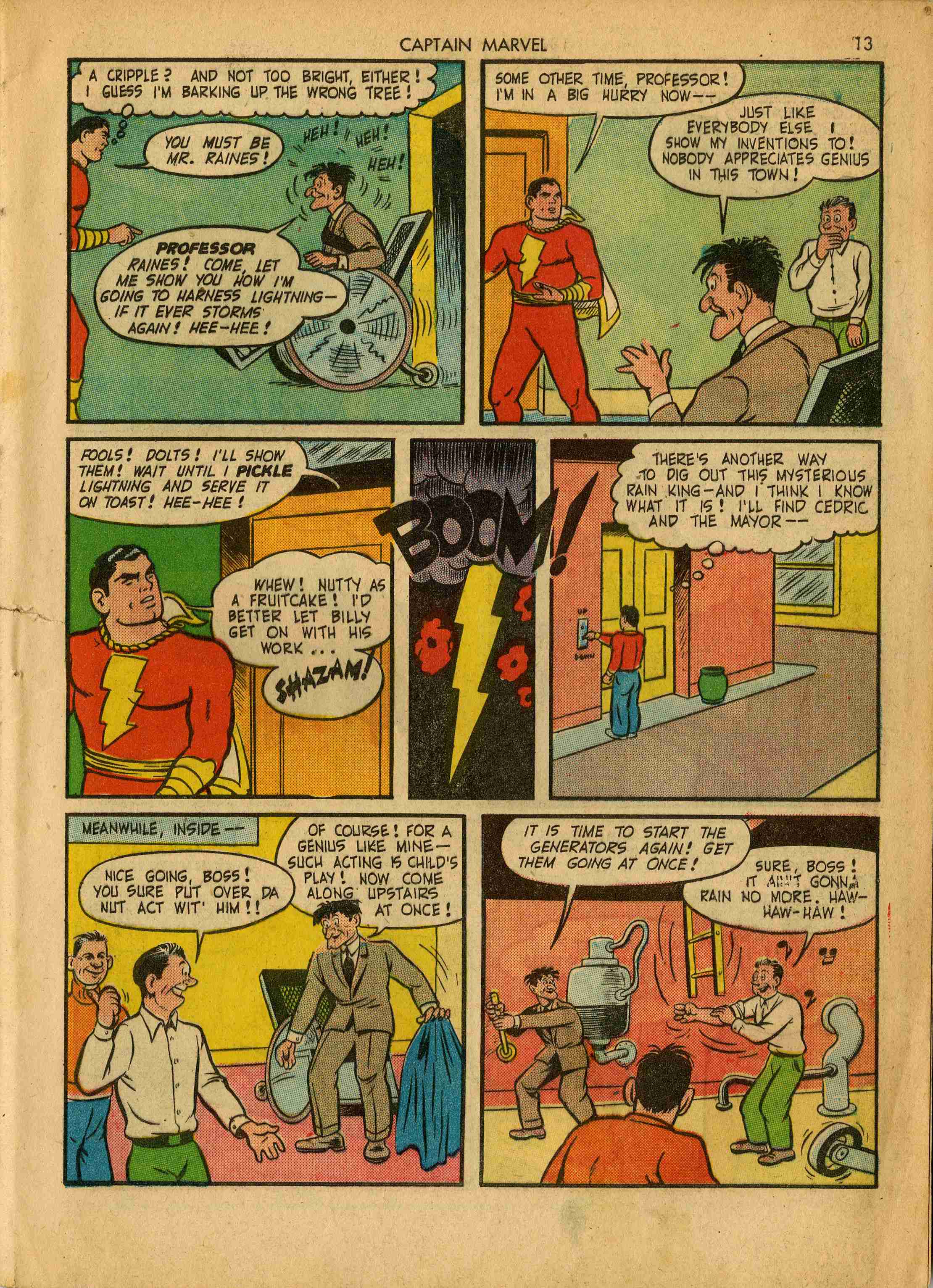 Read online Captain Marvel Adventures comic -  Issue #24 - 13