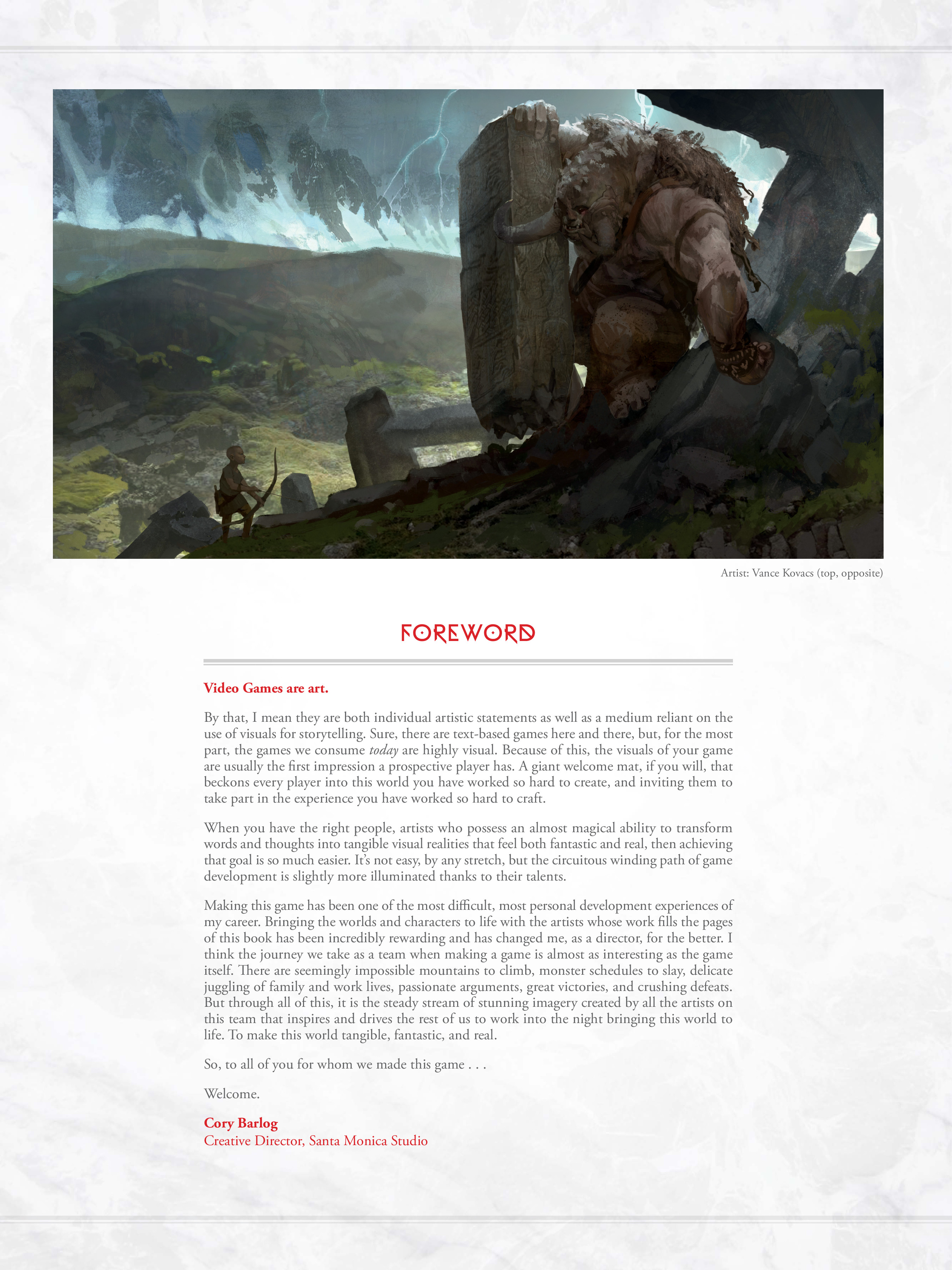 Read online The Art of God of War comic -  Issue # TPB (Part 1) - 8
