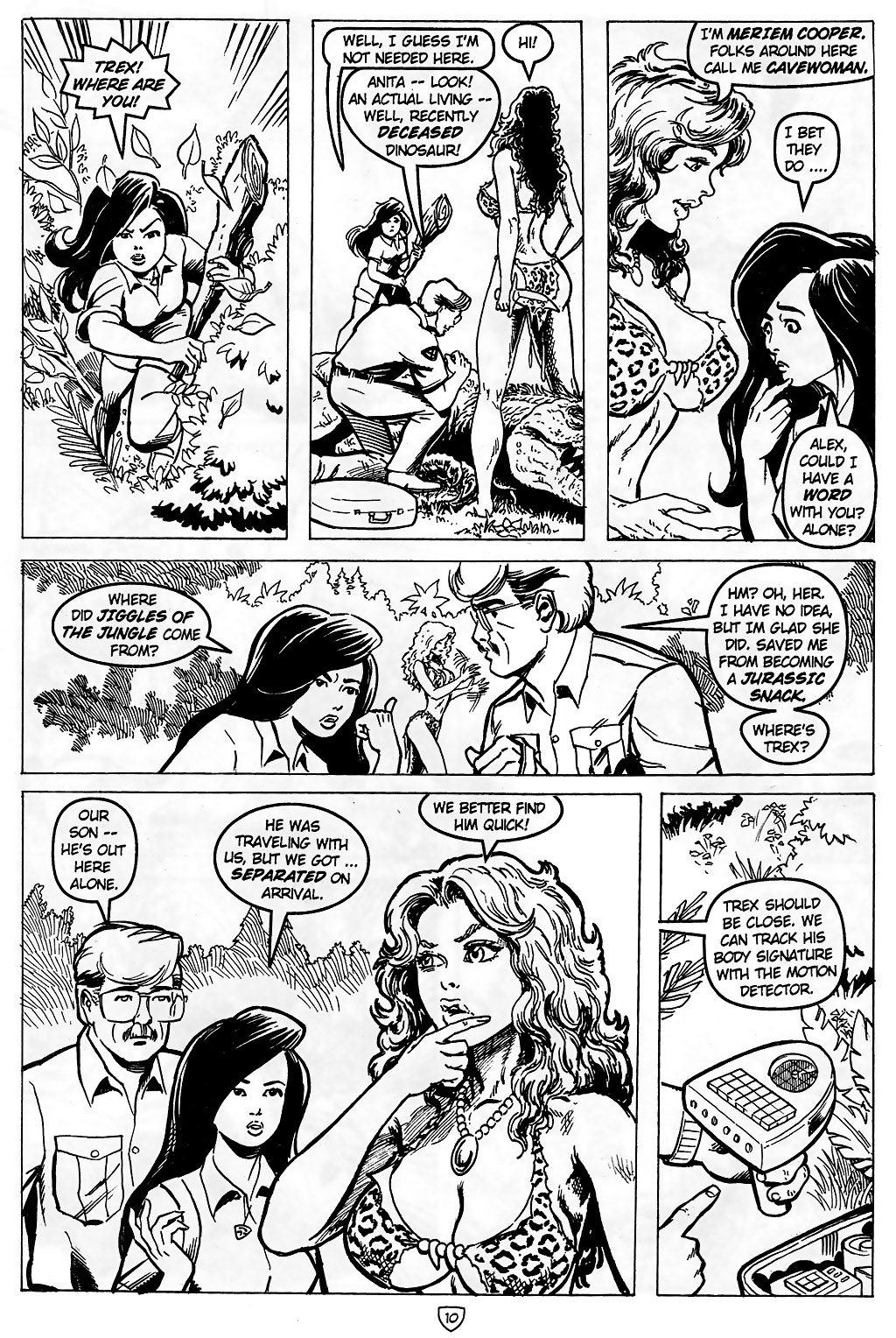 Read online Cavewoman meets Explorers comic -  Issue # Full - 12