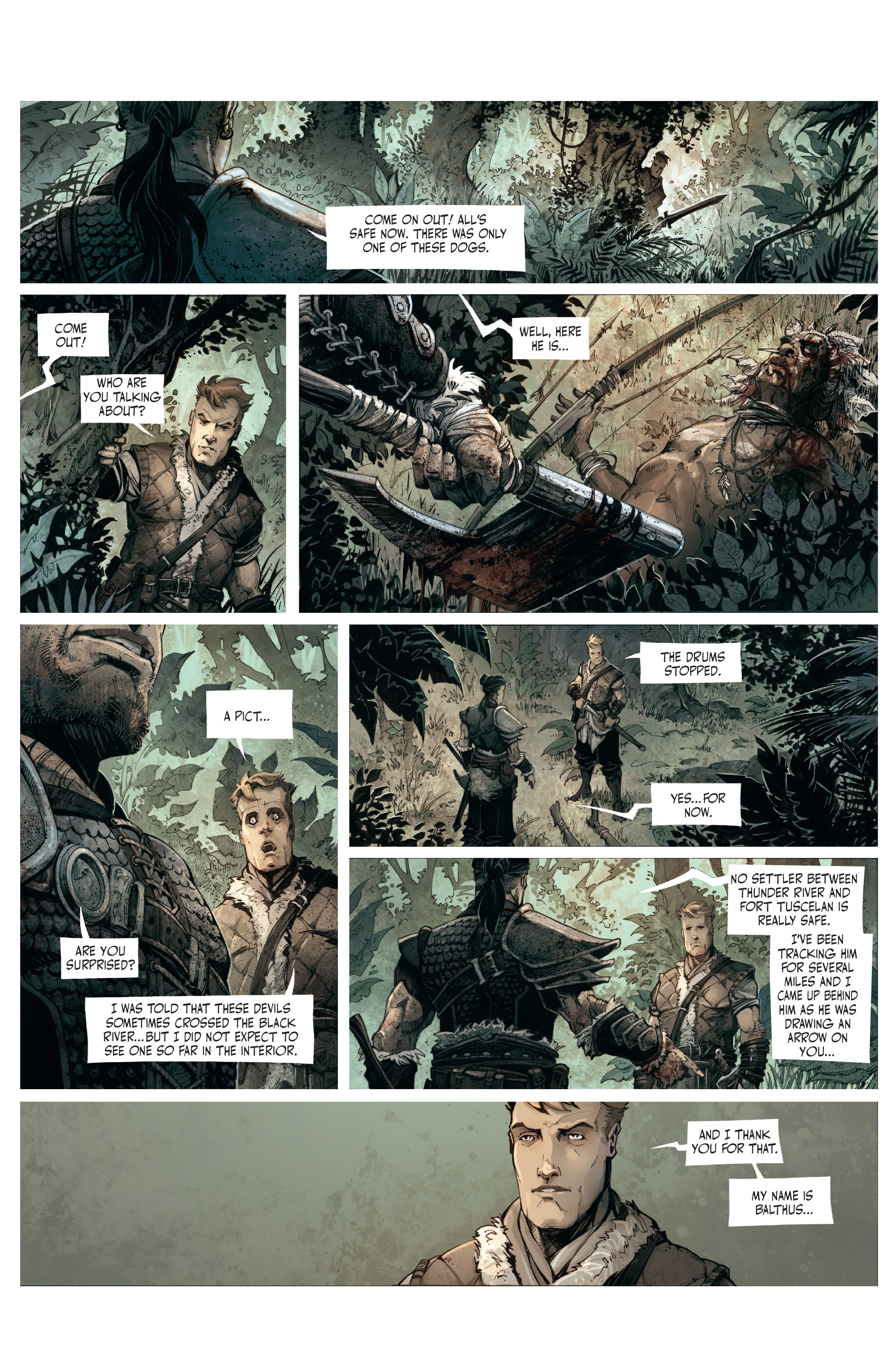 Read online The Cimmerian: Beyond The Black River comic -  Issue #1 - 5
