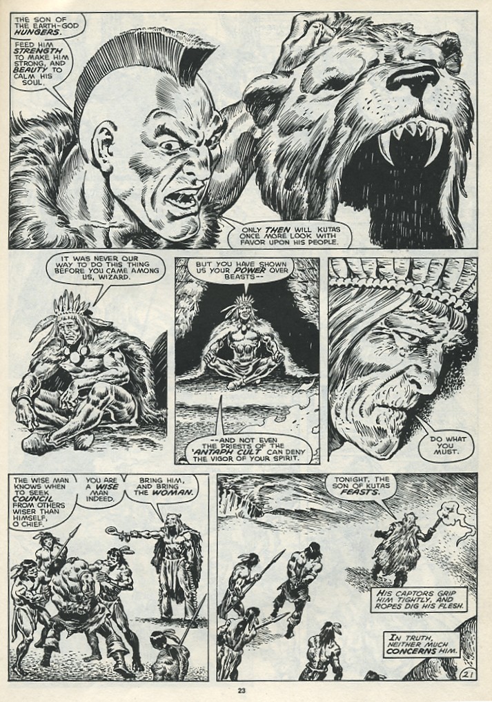 Read online The Savage Sword Of Conan comic -  Issue #167 - 25
