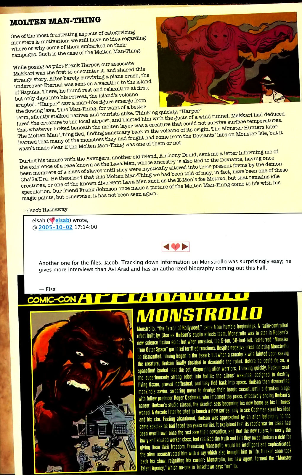 Read online Marvel Monsters: From the Files of Ulysses Bloodstone (and the Monster Hunters) comic -  Issue # Full - 38