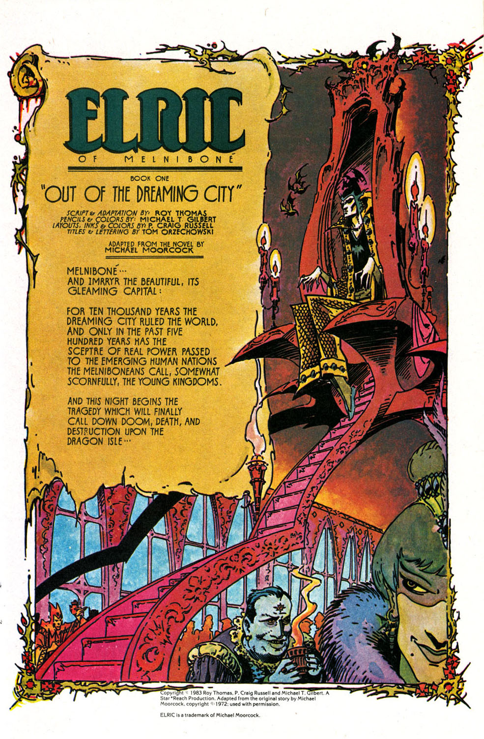 Read online Elric (1983) comic -  Issue #1 - 2