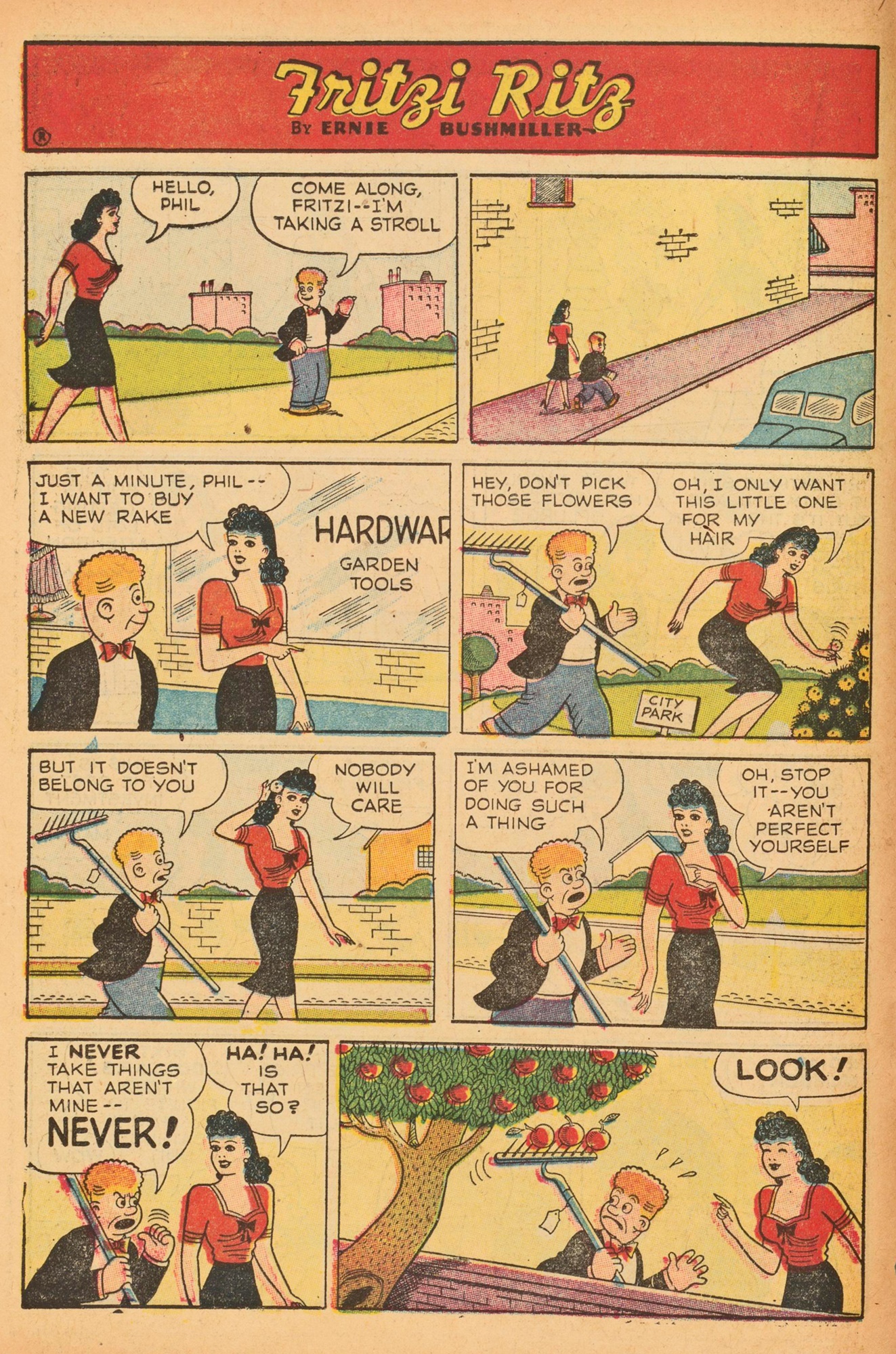 Read online Fritzi Ritz (1953) comic -  Issue #39 - 12