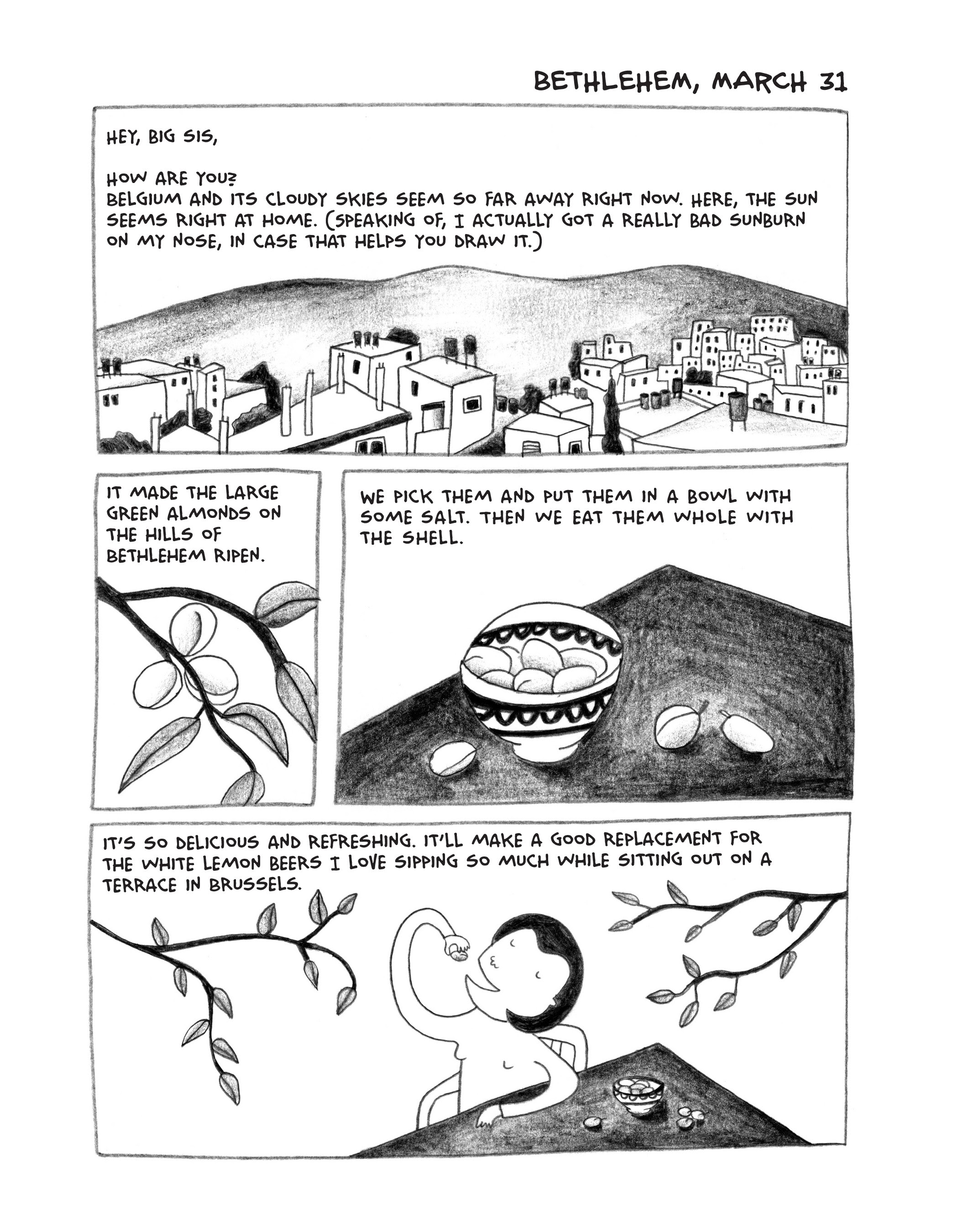 Read online Green Almonds: Letters from Palestine comic -  Issue # TPB (Part 1) - 16