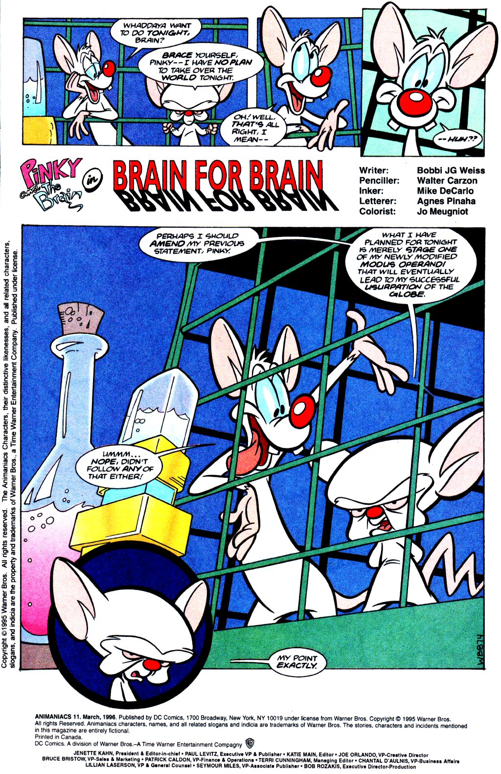 Read online Animaniacs comic -  Issue #11 - 2