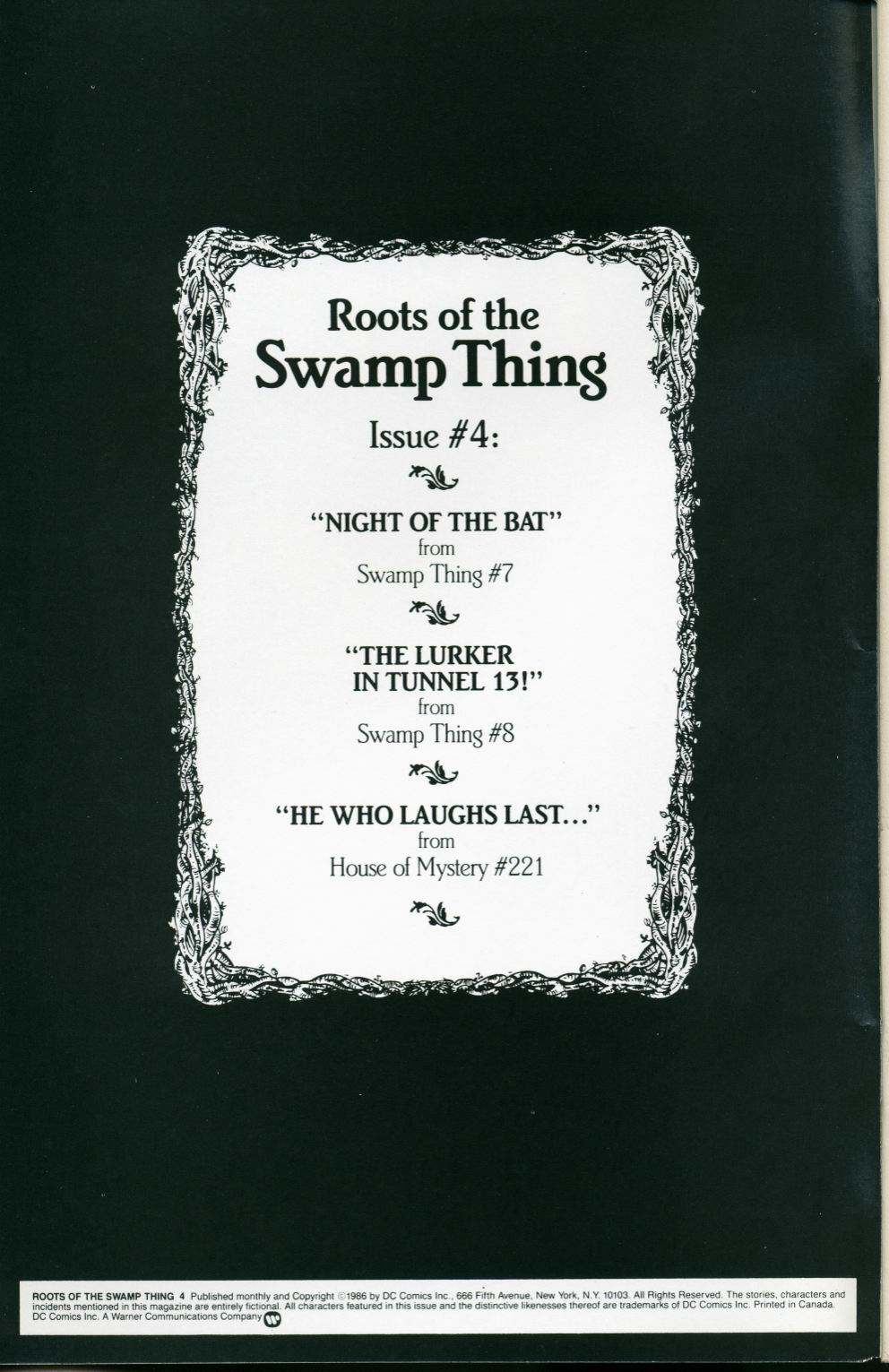 Read online Roots of the Swamp Thing comic -  Issue #4 - 2