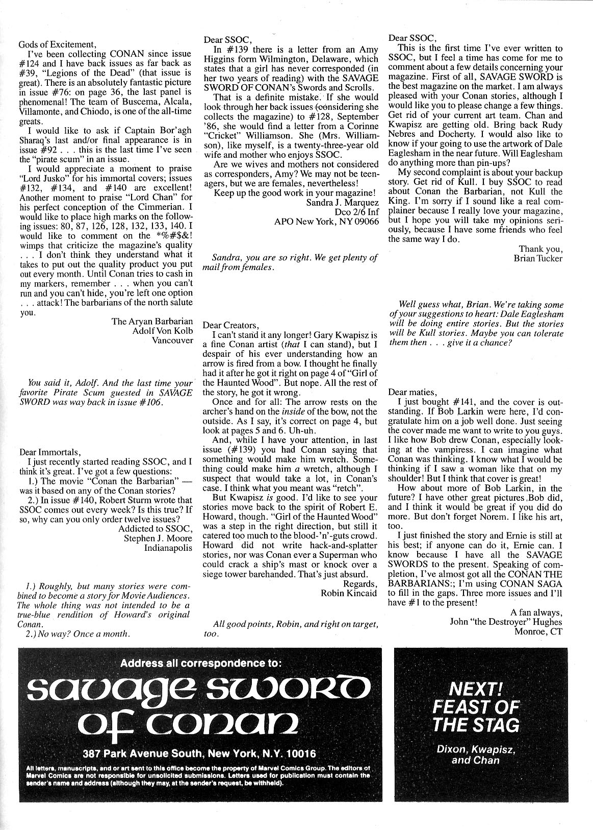 Read online The Savage Sword Of Conan comic -  Issue #143 - 5