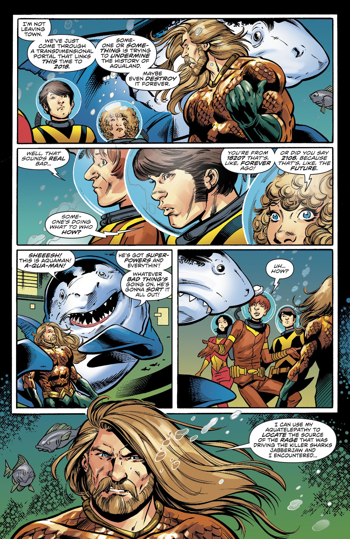Read online DC Meets Hanna-Barbera comic -  Issue # Issue Aquaman - Jabberjaw - 19