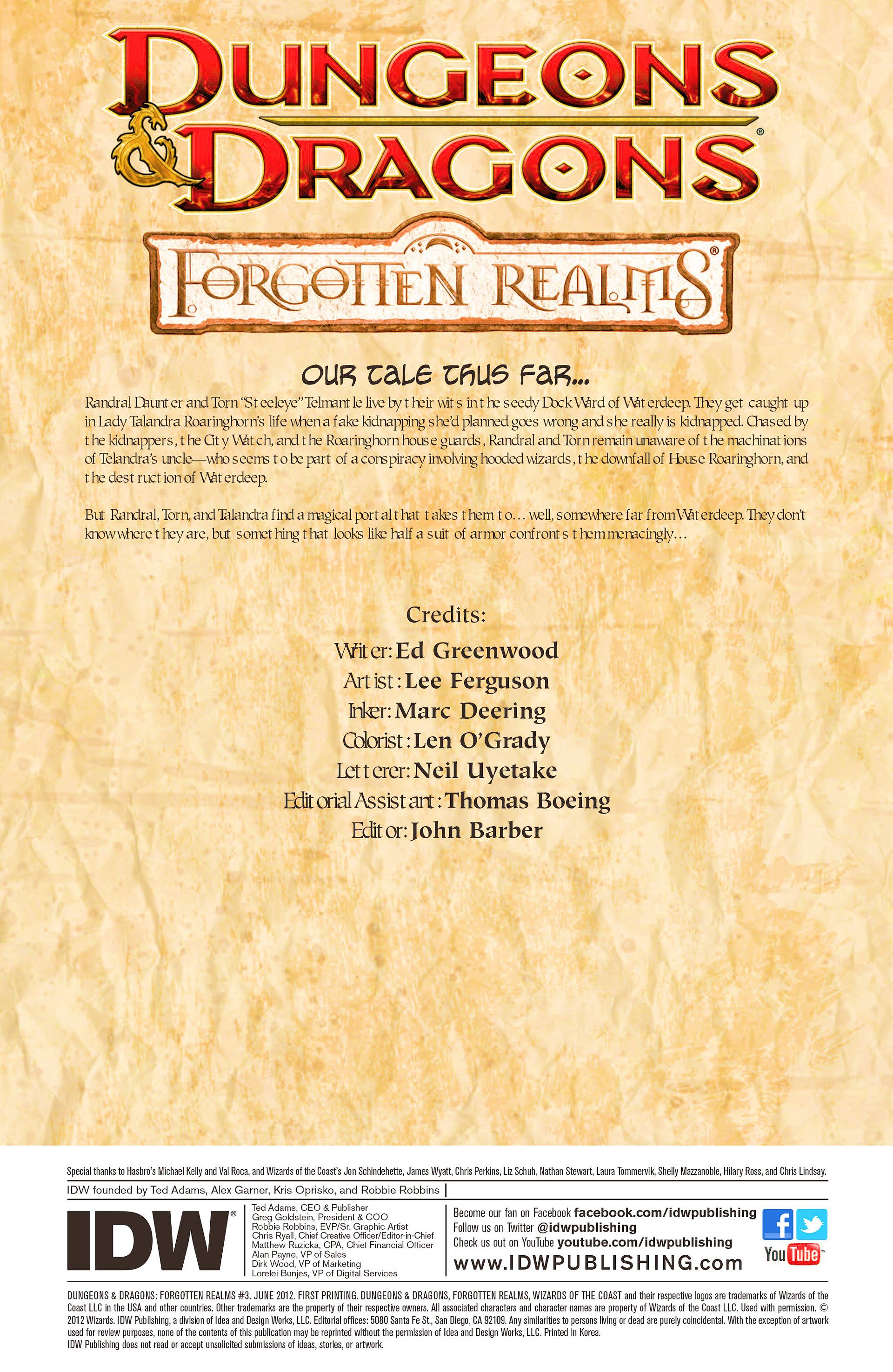 Read online Dungeons & Dragons: Forgotten Realms comic -  Issue #3 - 3