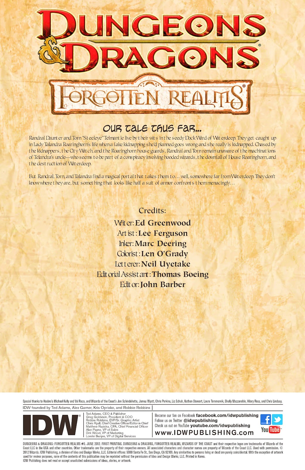 Dungeons & Dragons: Forgotten Realms issue 3 - Page 3