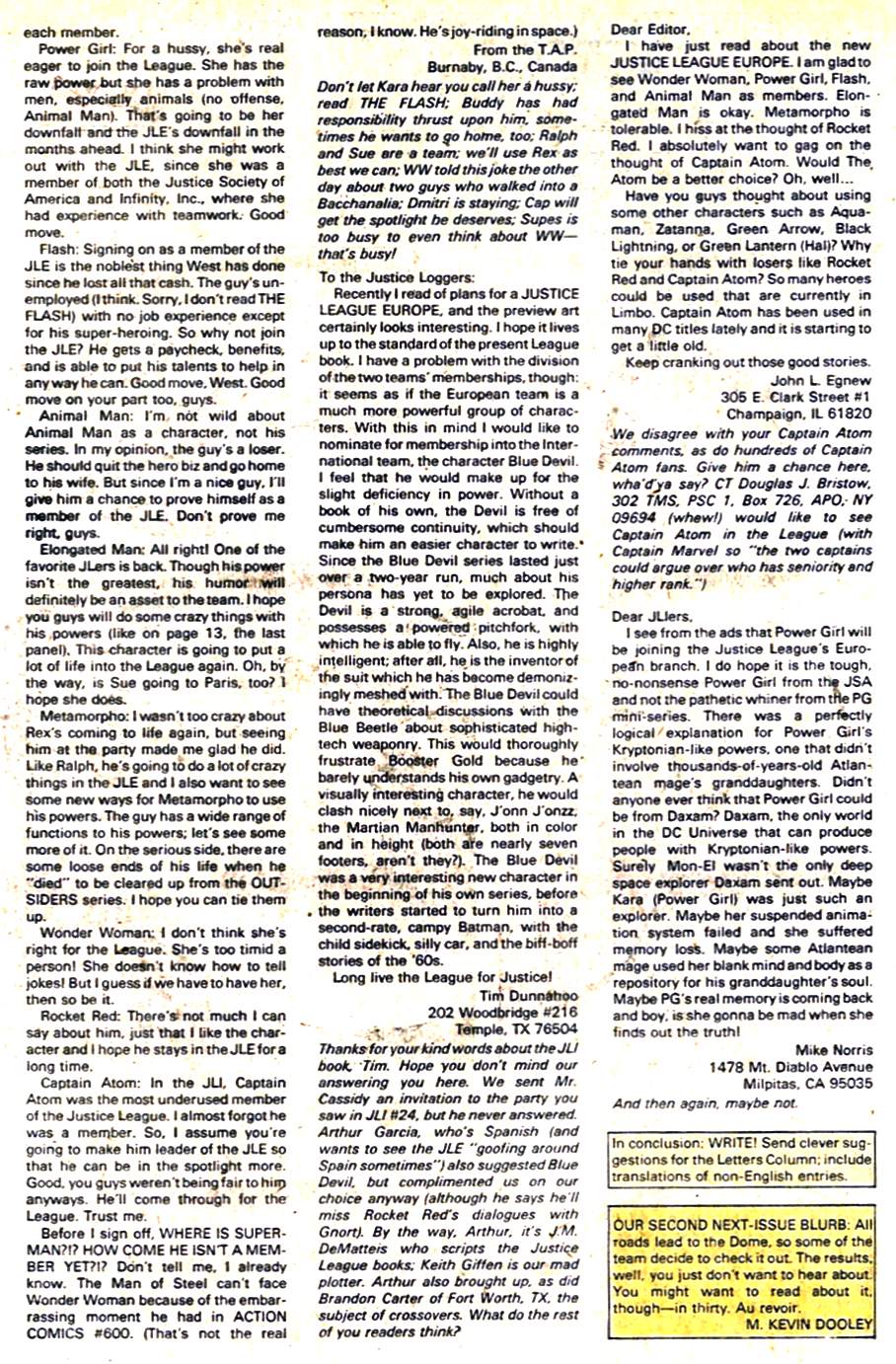 Read online Justice League Europe comic -  Issue #2 - 25