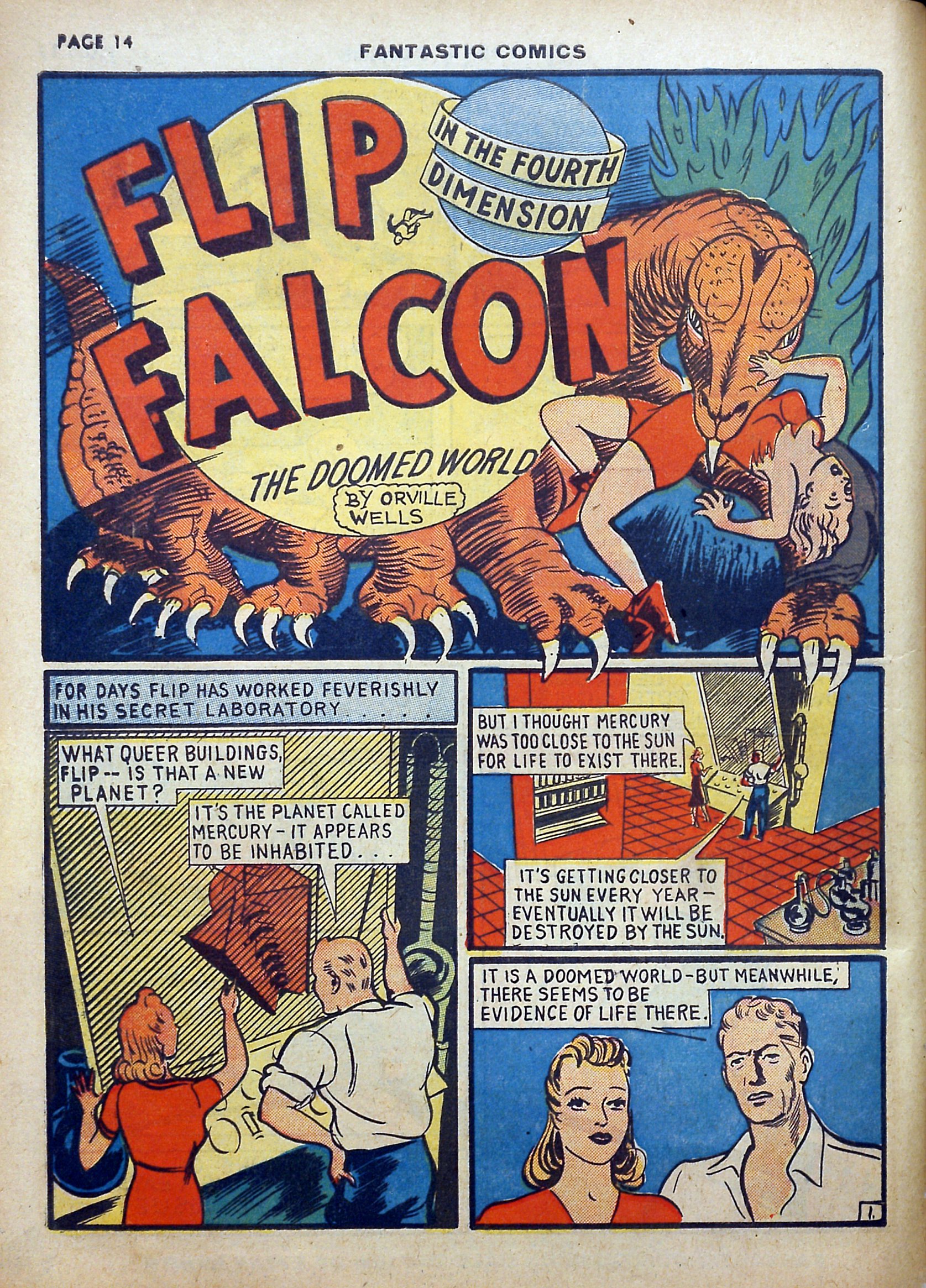 Read online Fantastic Comics comic -  Issue #5 - 15