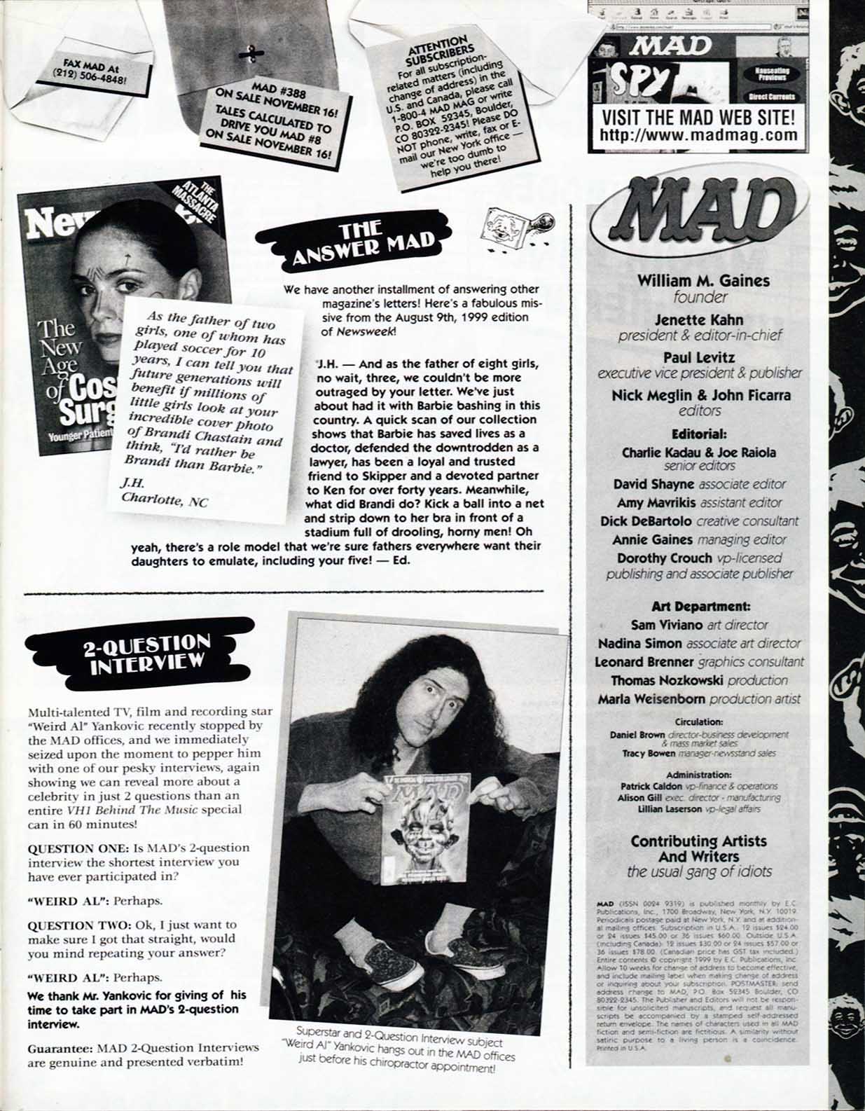 Read online MAD comic -  Issue #387 - 7