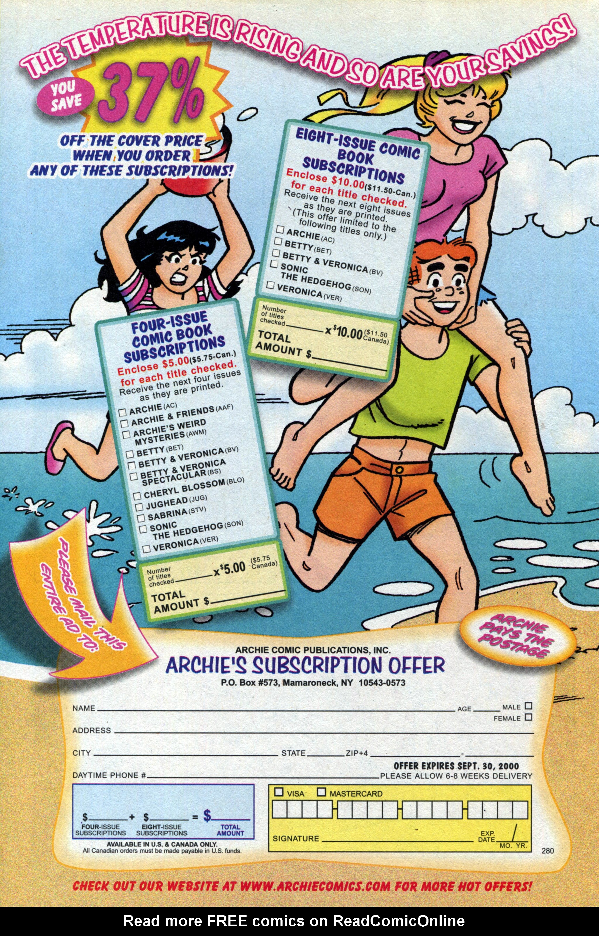 Read online Archie's Vacation Special comic -  Issue #8 - 49