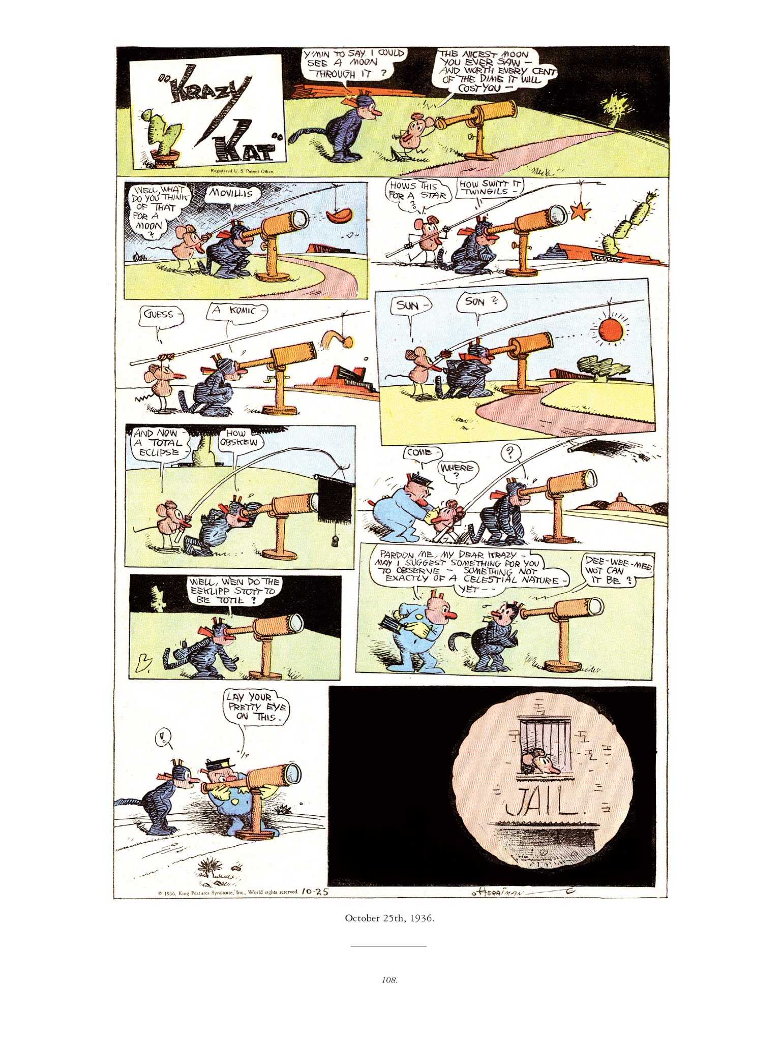 Read online Krazy & Ignatz comic -  Issue # TPB 9 - 106