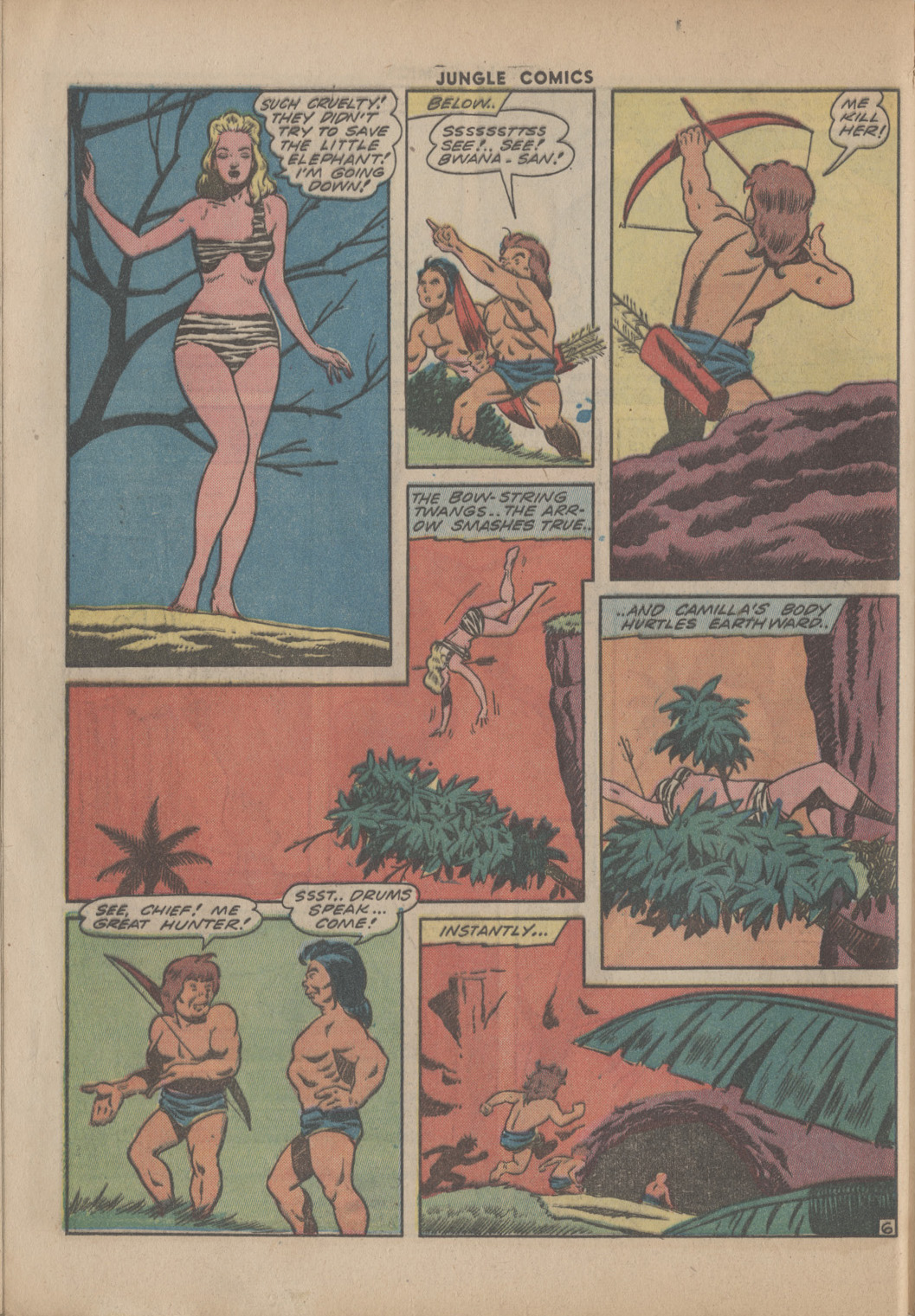 Read online Jungle Comics comic -  Issue #49 - 54