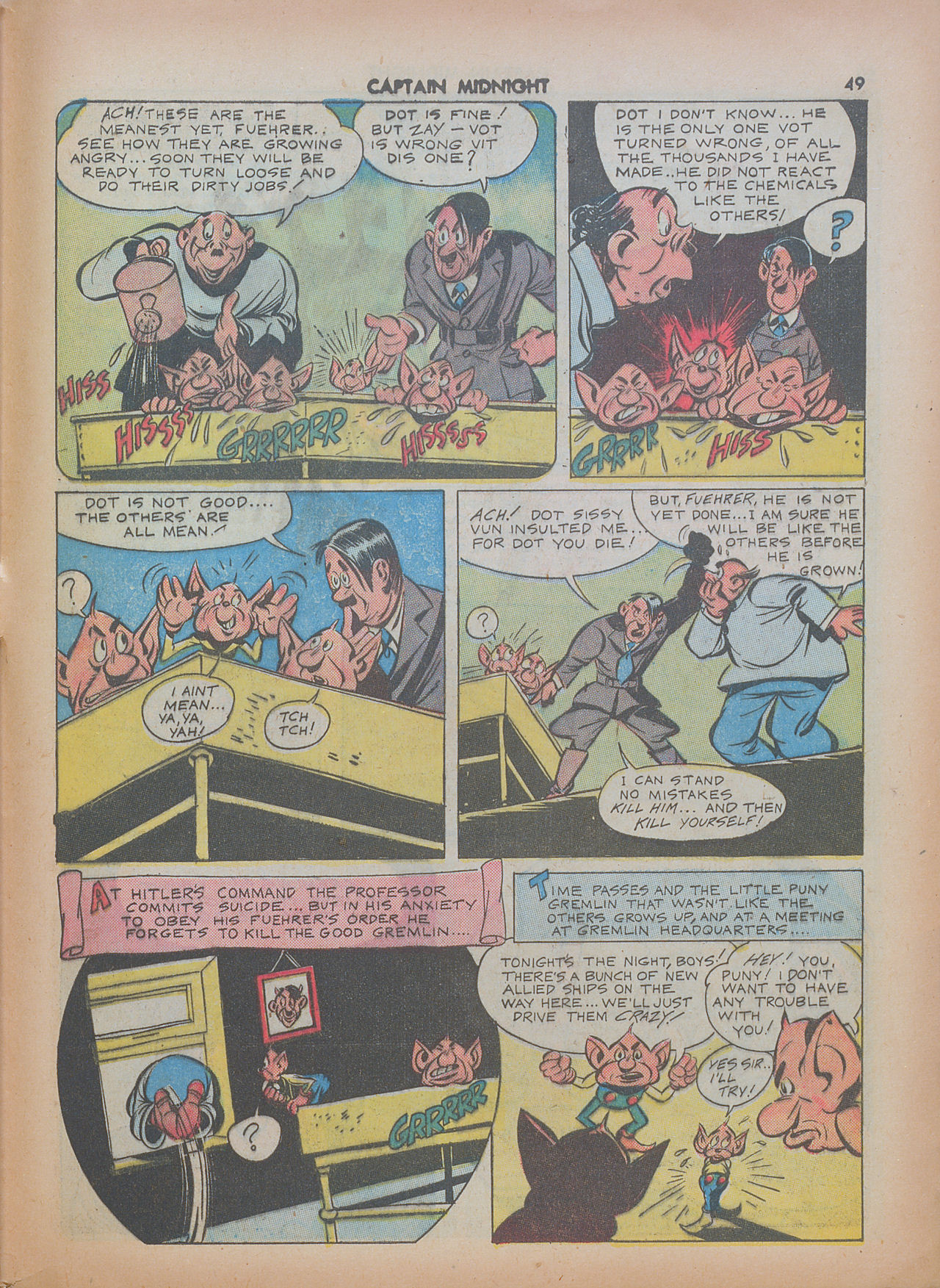 Read online Captain Midnight (1942) comic -  Issue #7 - 49