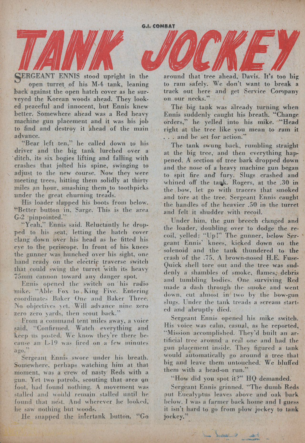 Read online G.I. Combat (1952) comic -  Issue #10 - 27