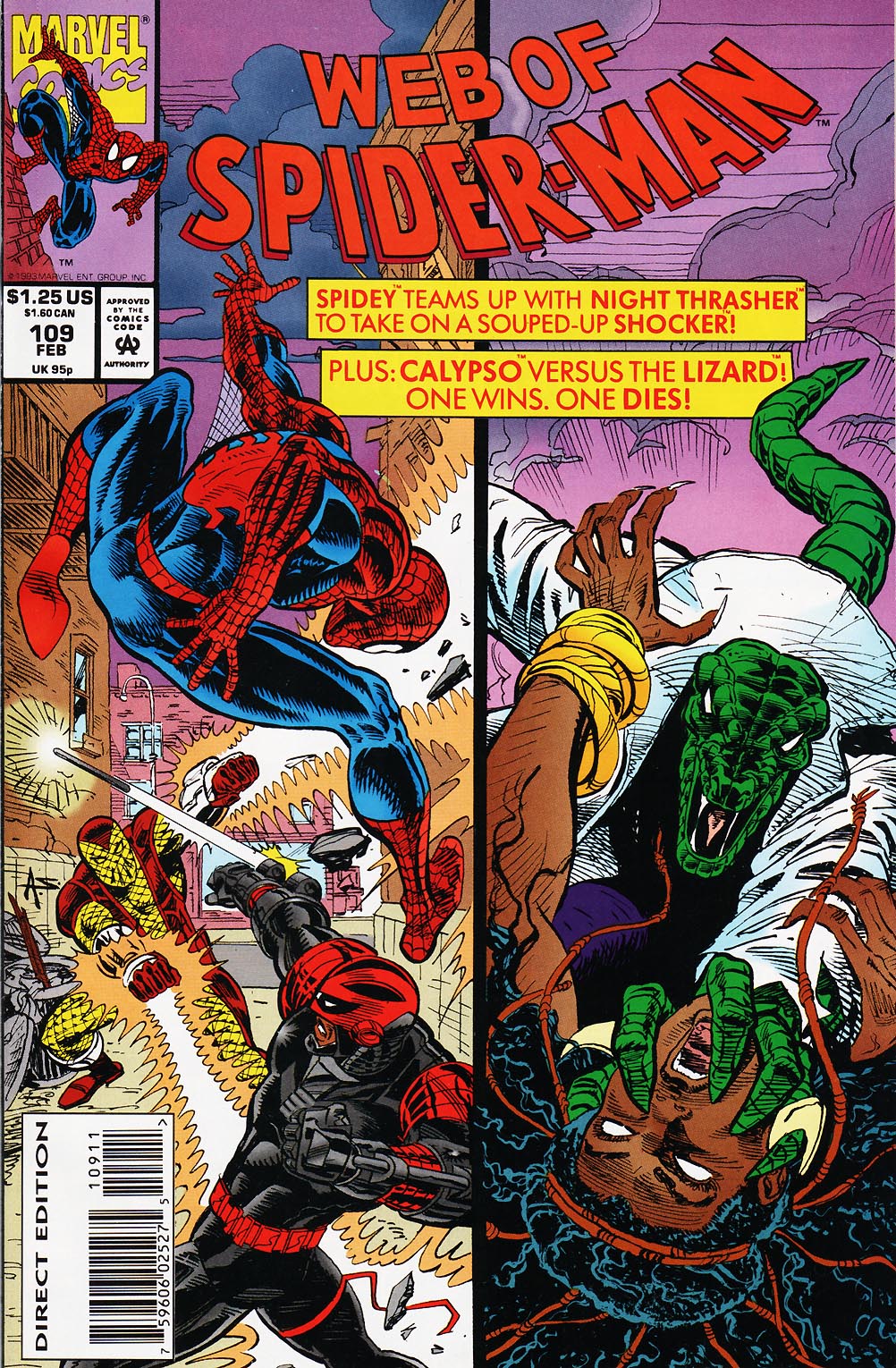 Read online Web of Spider-Man (1985) comic -  Issue #109 - 1