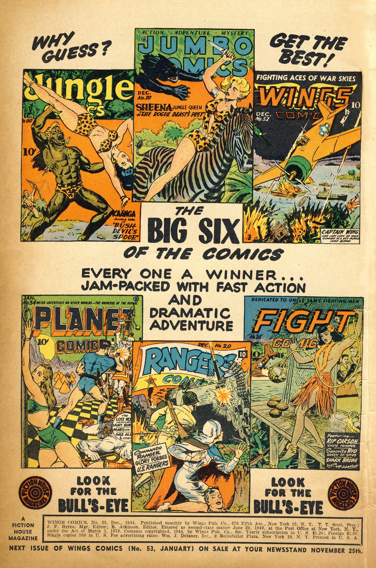 Read online Wings Comics comic -  Issue #52 - 2