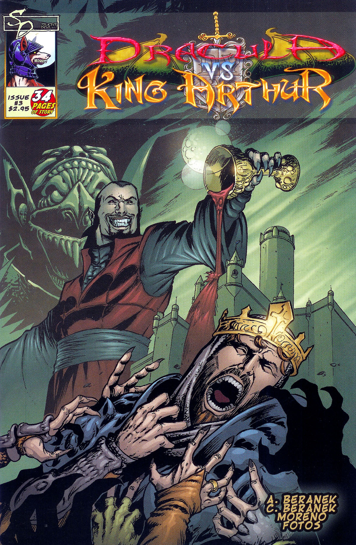 Read online Dracula vs King Arthur comic -  Issue #3 - 1