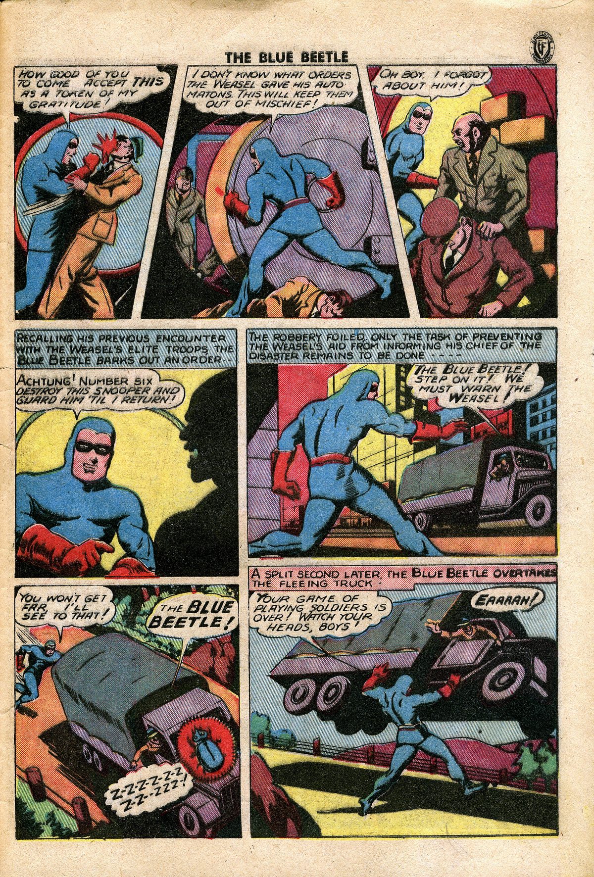 Read online The Blue Beetle comic -  Issue #34 - 42