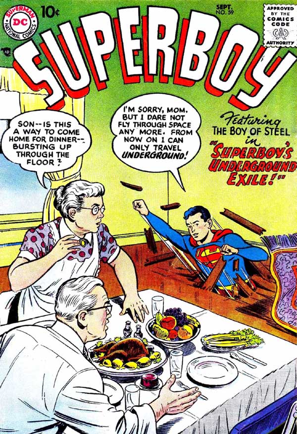 Read online Superboy (1949) comic -  Issue #59 - 1