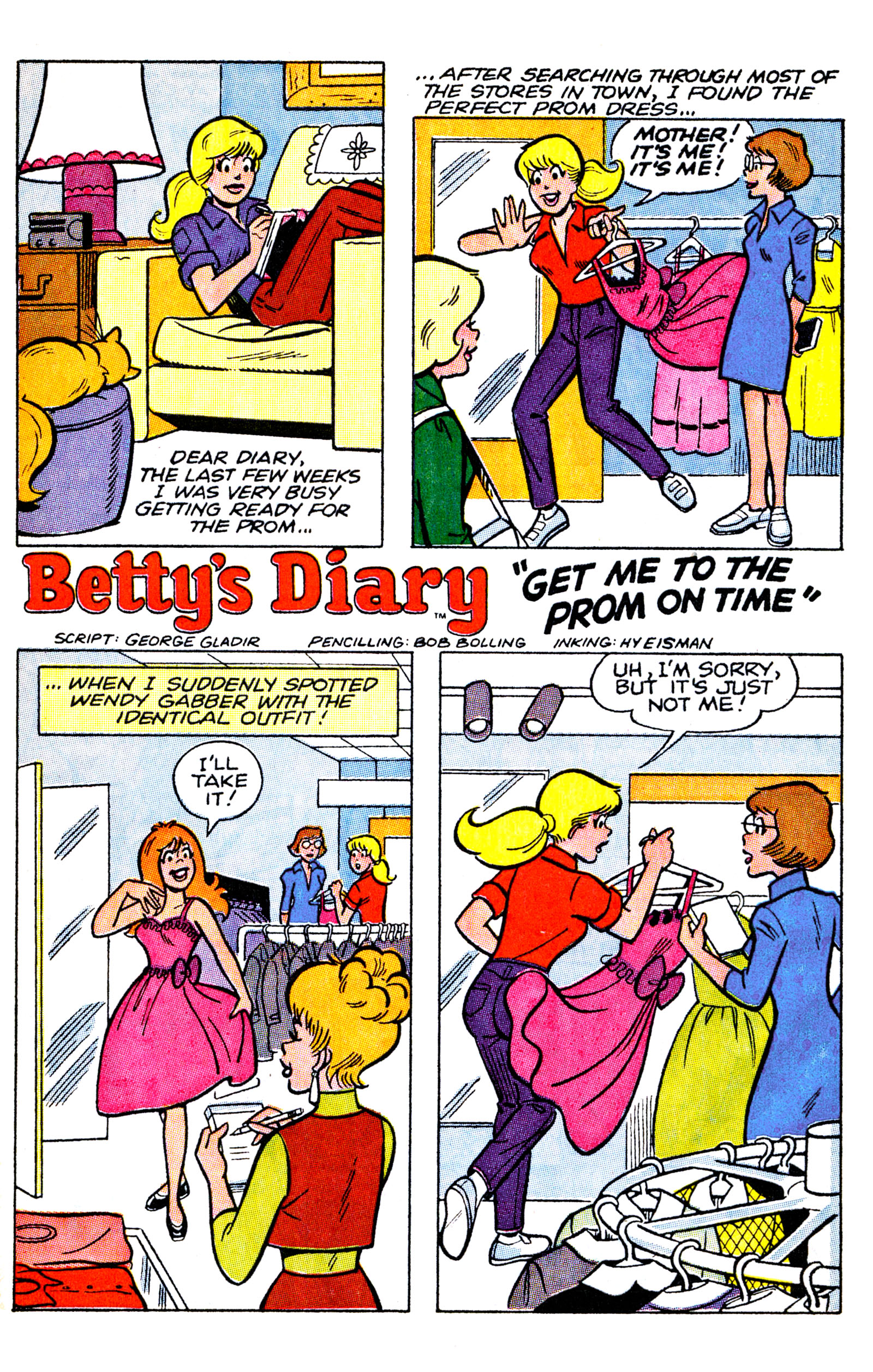 Read online Betty's Diary comic -  Issue #27 - 29