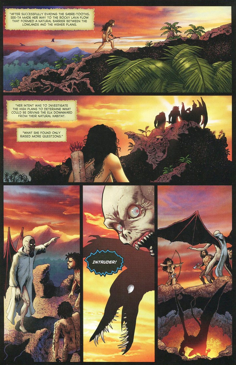 Read online Edgar Rice Burroughs: The Land That Time Forgot: See-Ta the Savage comic -  Issue #1 - 9